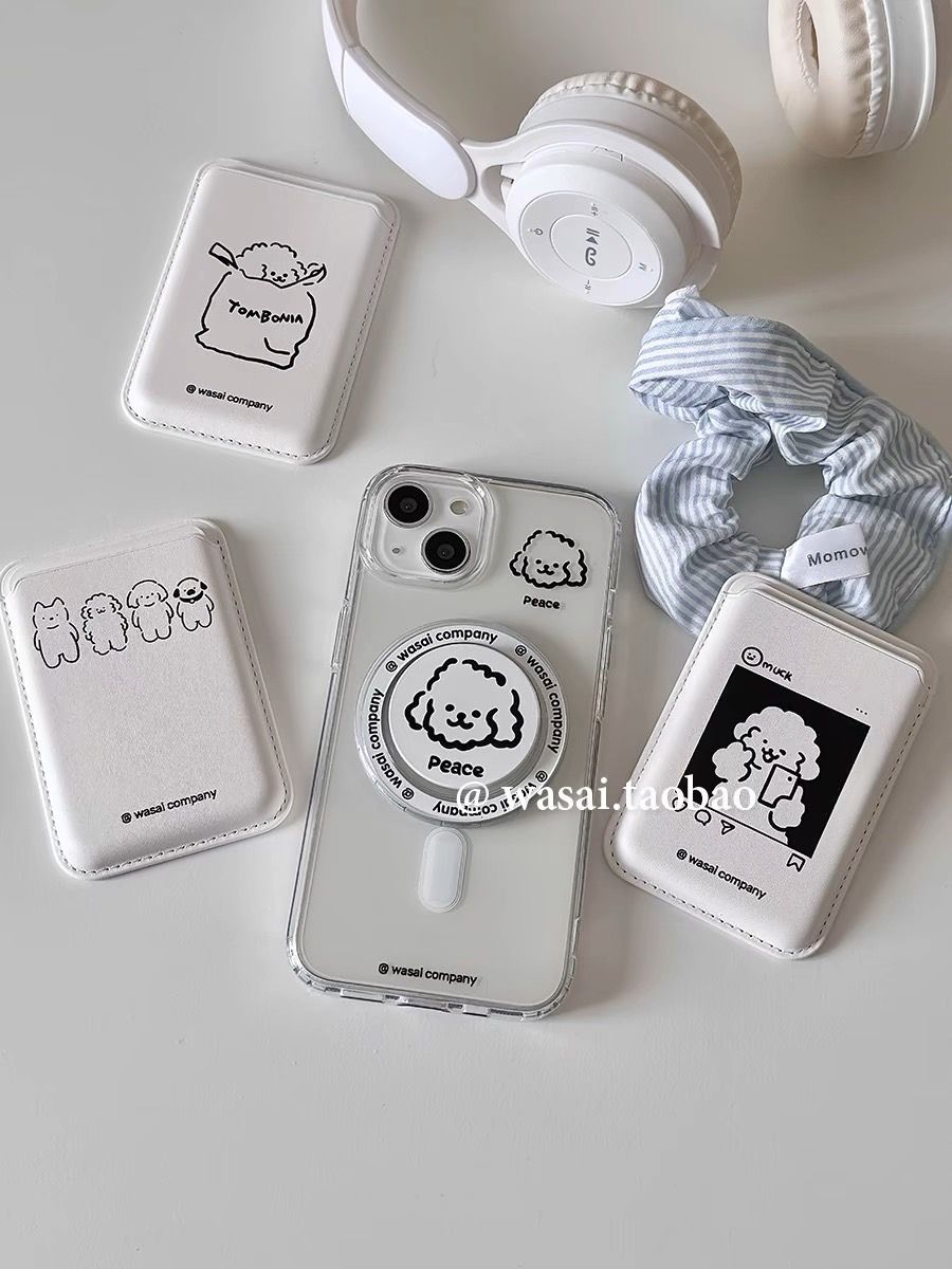 𝐖𝐀𝐒𝐀𝐈꒰和平小狗꒱磁吸卡包/支架/iPHONE手機殼