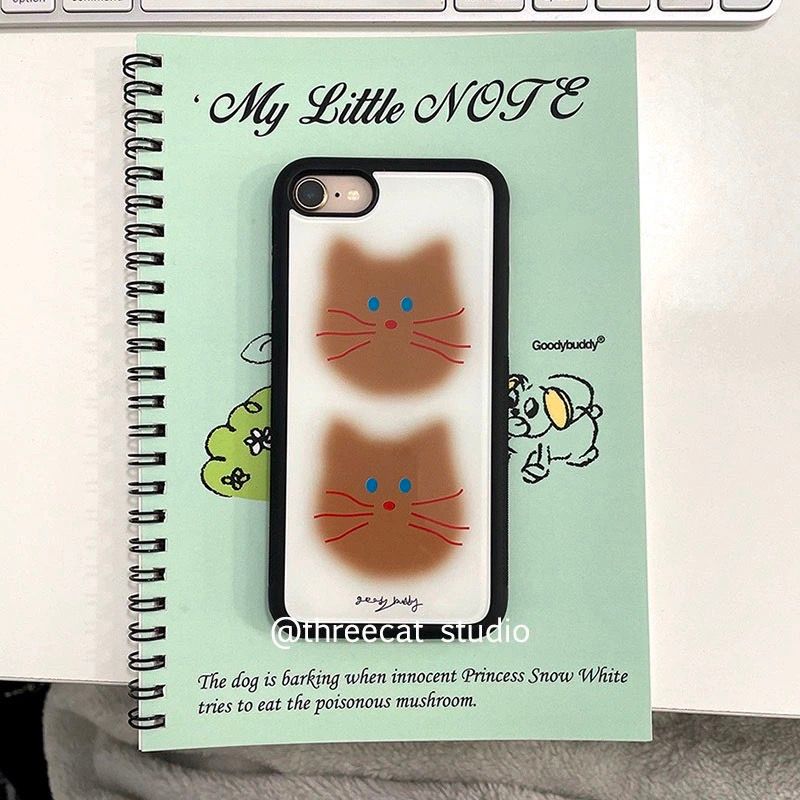 𝐓𝐡𝐫𝐞𝐞 𝐂𝐚𝐭 𝐒𝐭𝐮𝐝𝐢𝐨꒰棕色貓咪꒱iPHONE手機殼