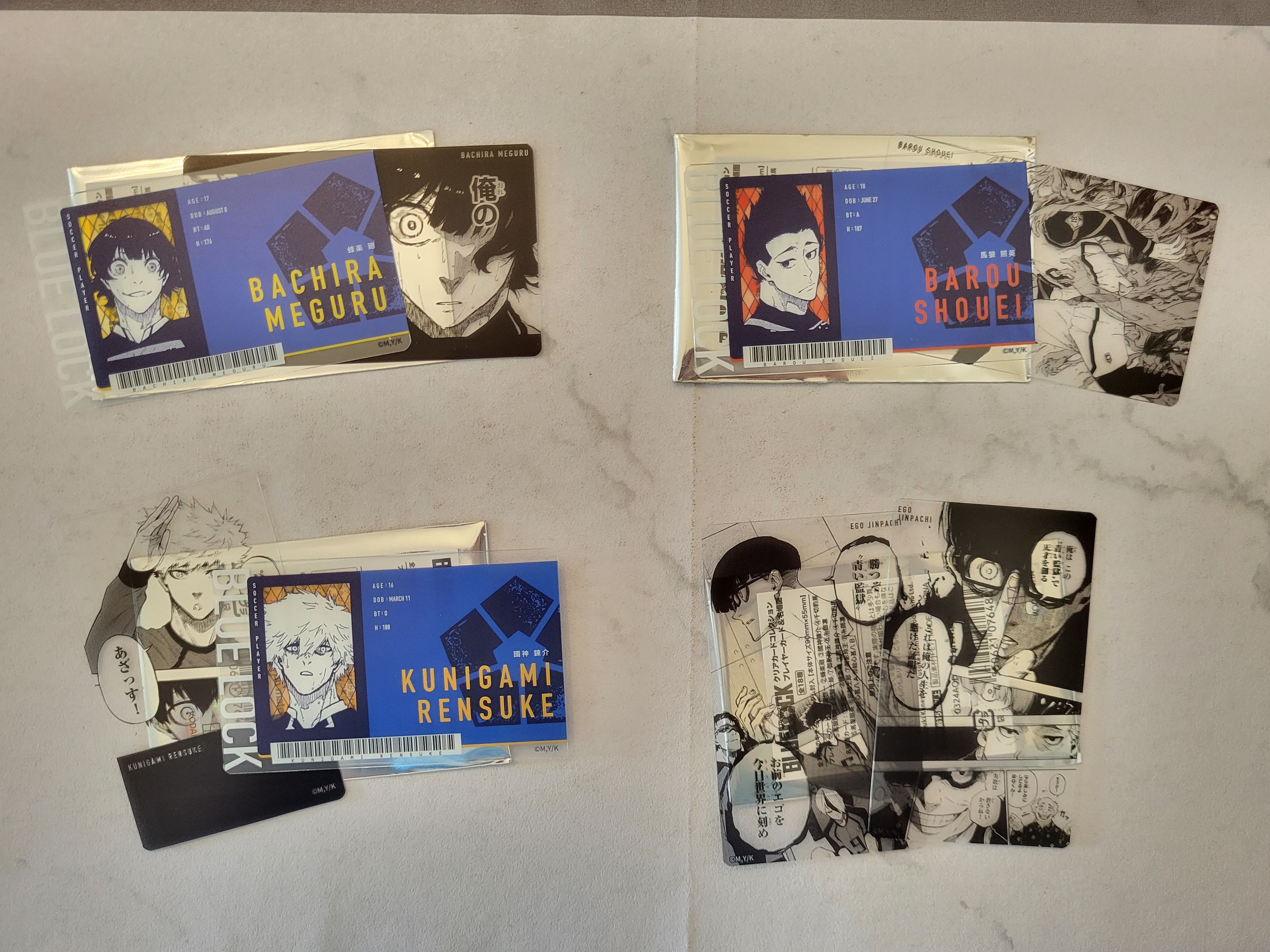 海外限定商品 選手介紹卡＆名場景 透卡