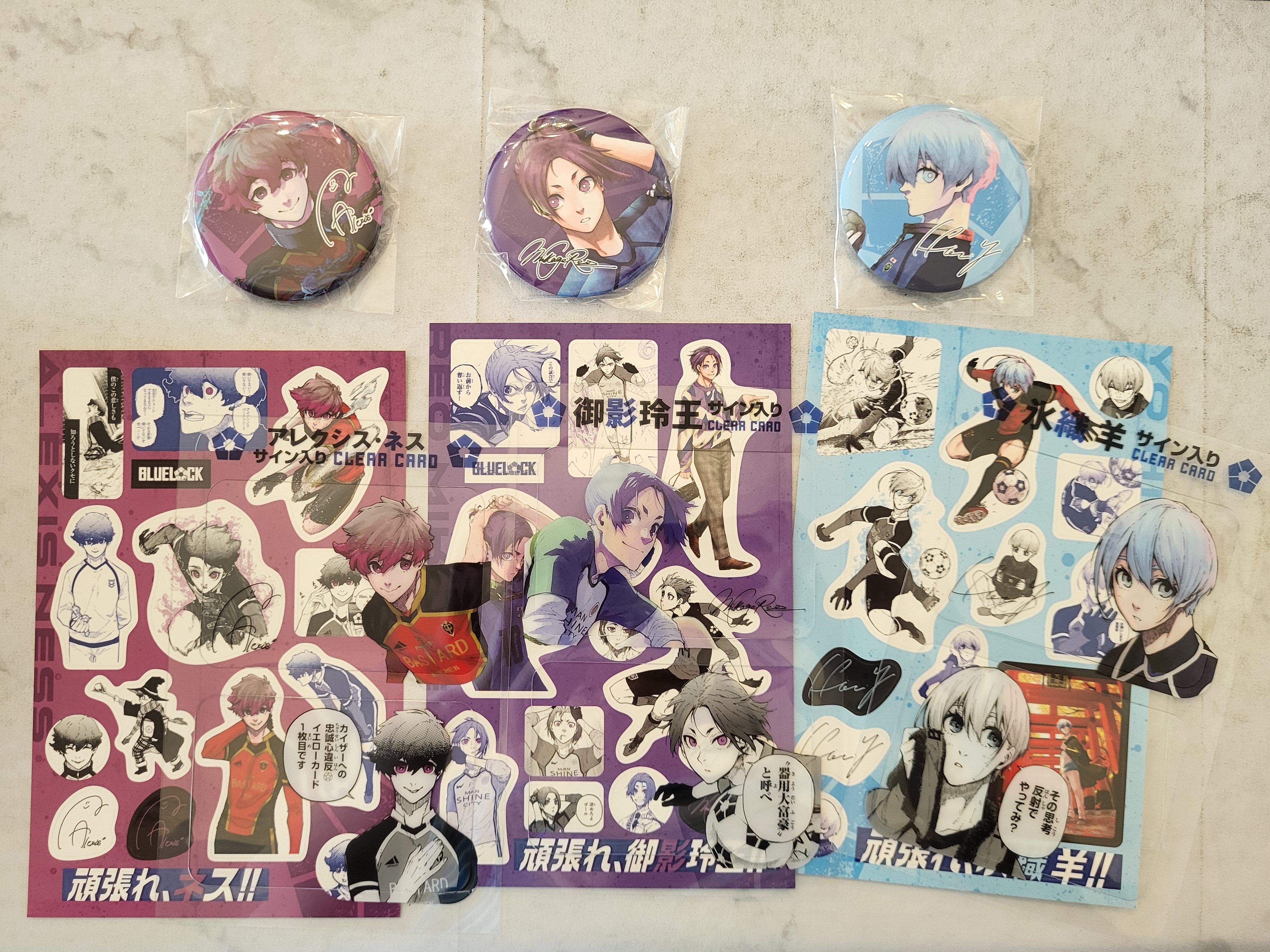 日版特裝 徽章+貼紙+透卡