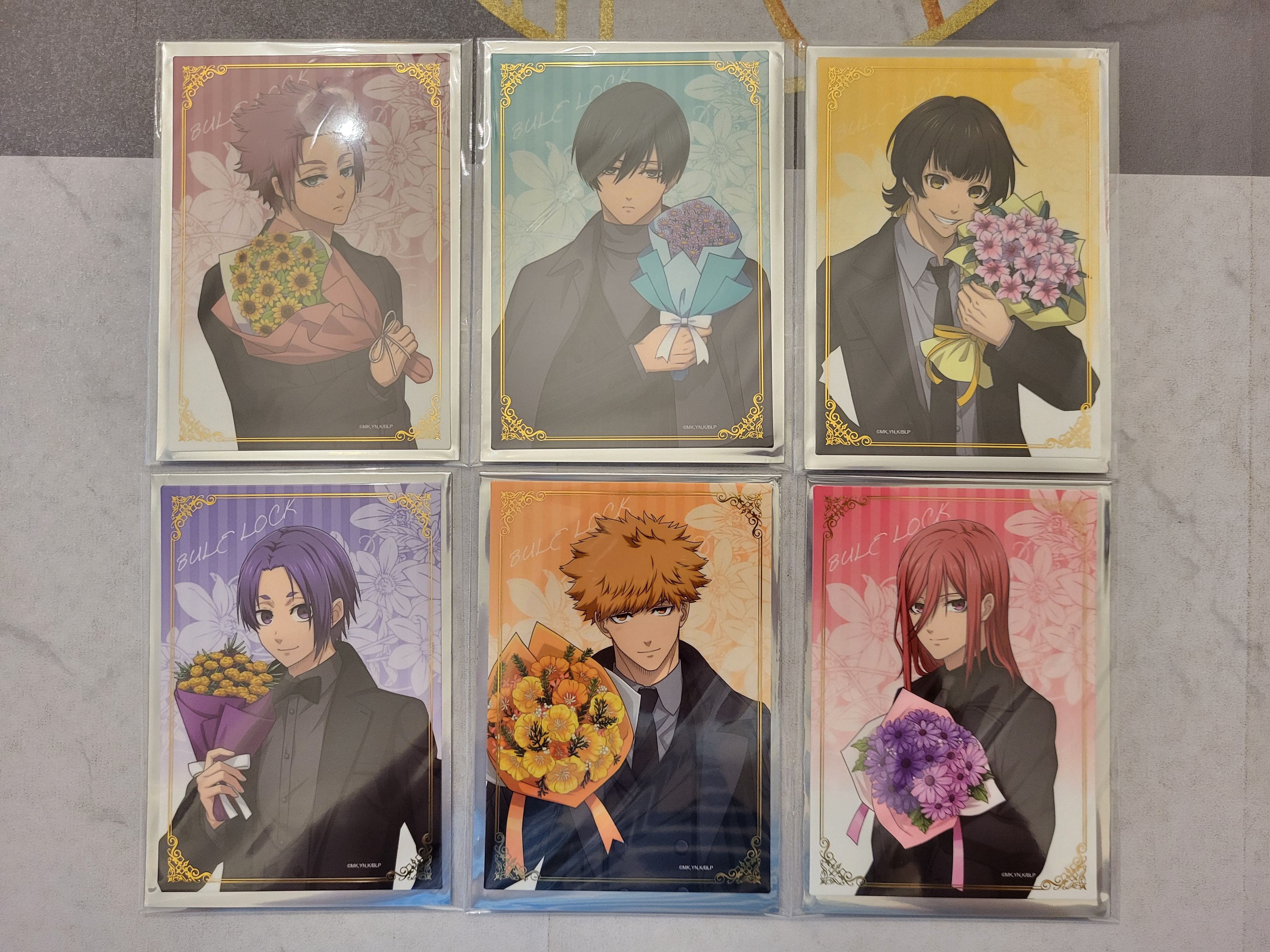 生日捧花 箔押寫真卡