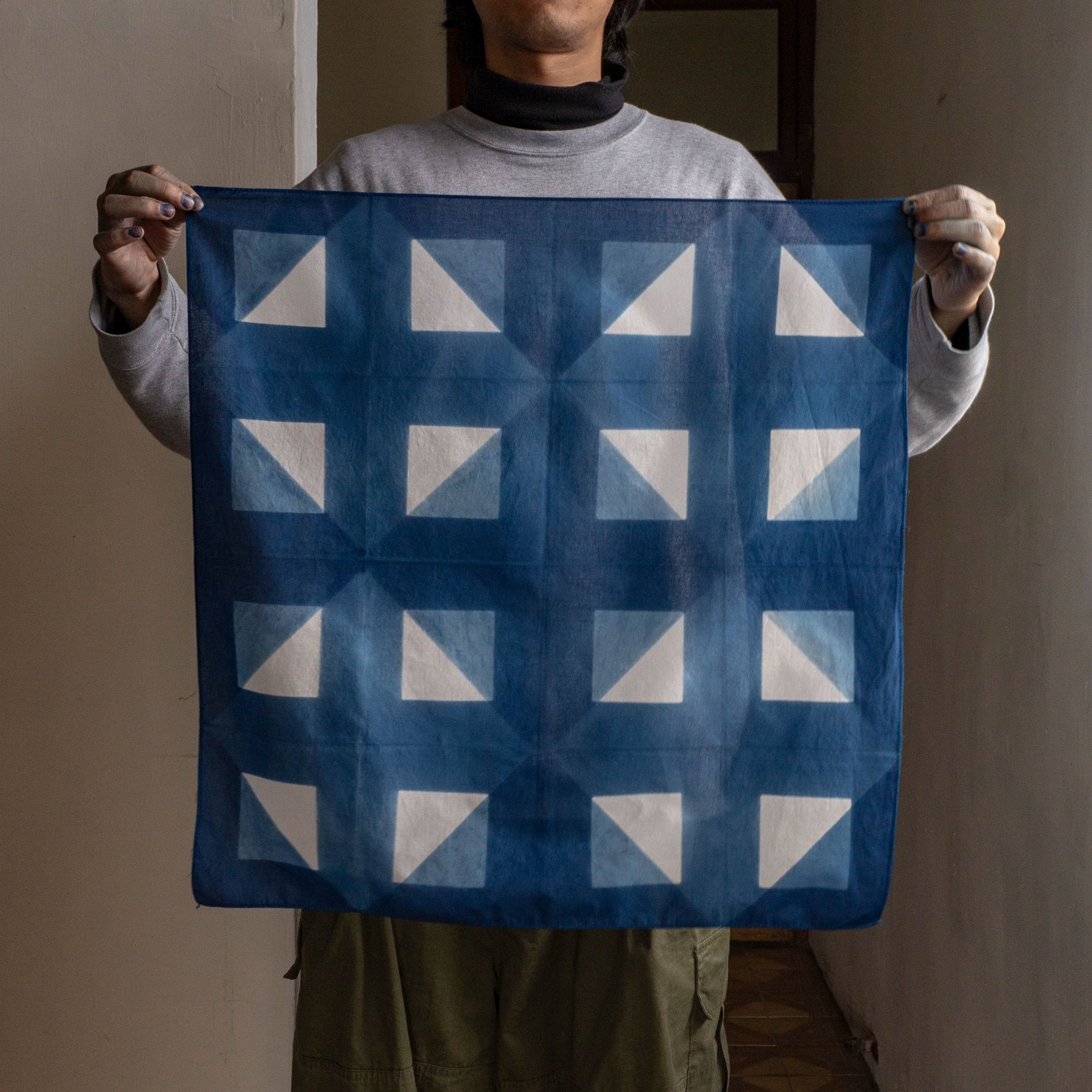 The Square系列_藍染風呂敷