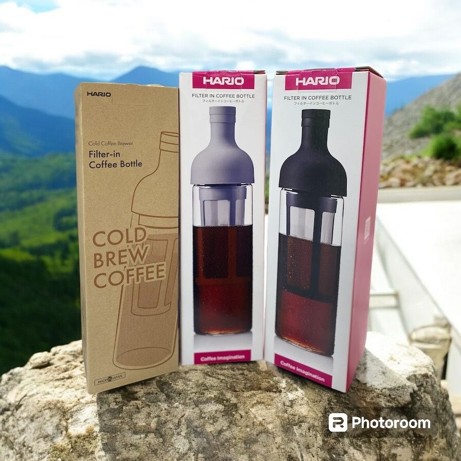 HARIO 冷萃 冰釀咖啡壺  FIC-70（650ml 焦糖色/黑色/灰白色）