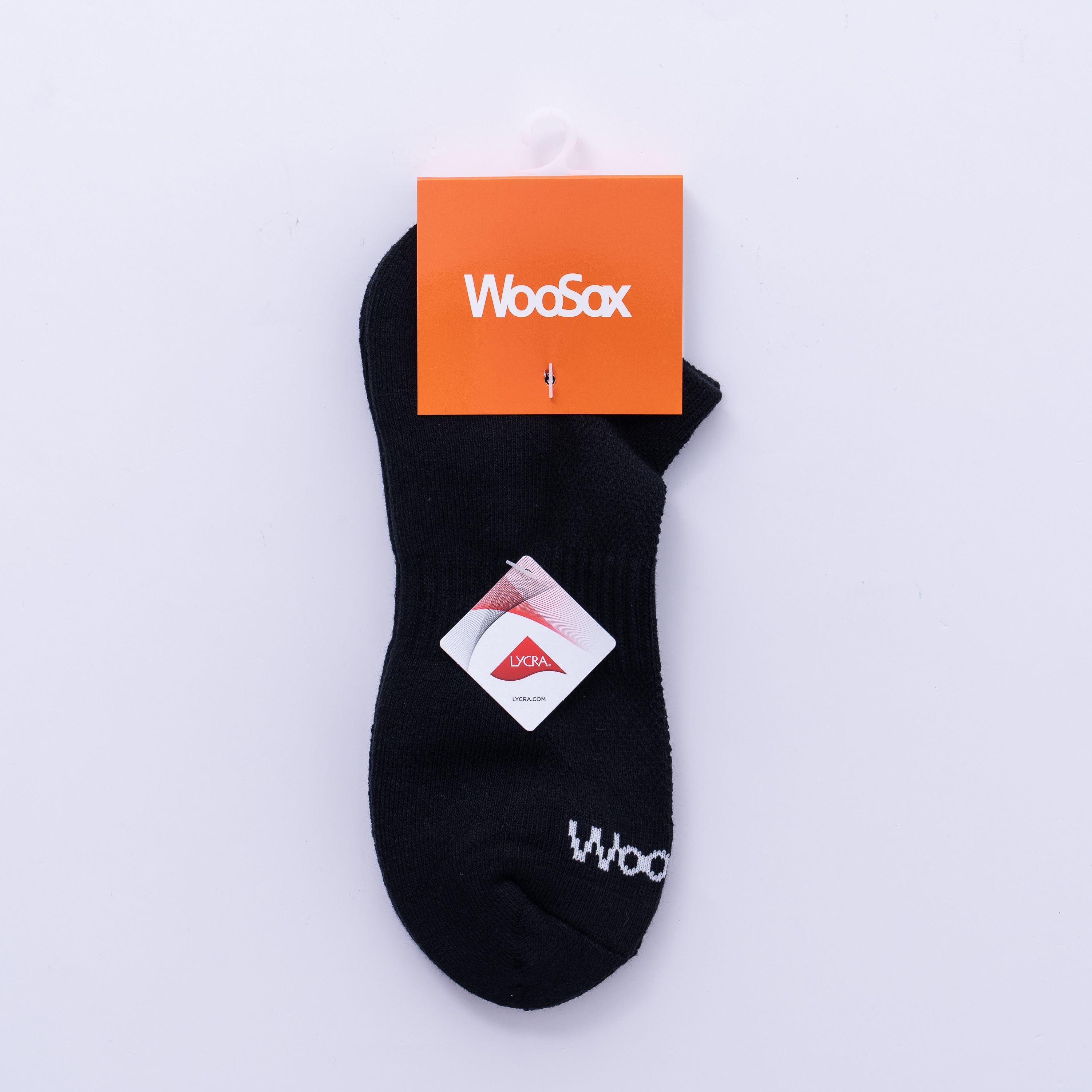 WooSox 黑色短襪-有Logo-男襪-女襪-運動氣墊襪-純棉-精梳棉-萊卡彈性纖維-台灣製造（MIT）