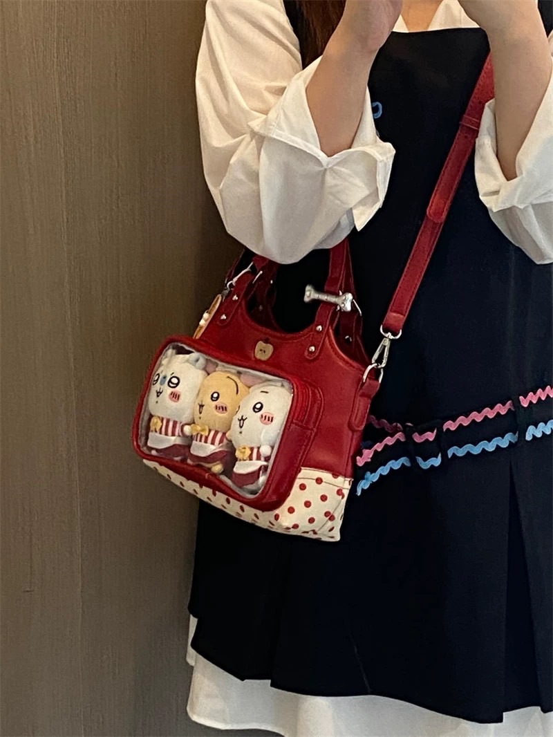 【蘋果痛包】🍎可愛紅色蘋果斜背手提痛包（點擊下滑可看詳細介紹）