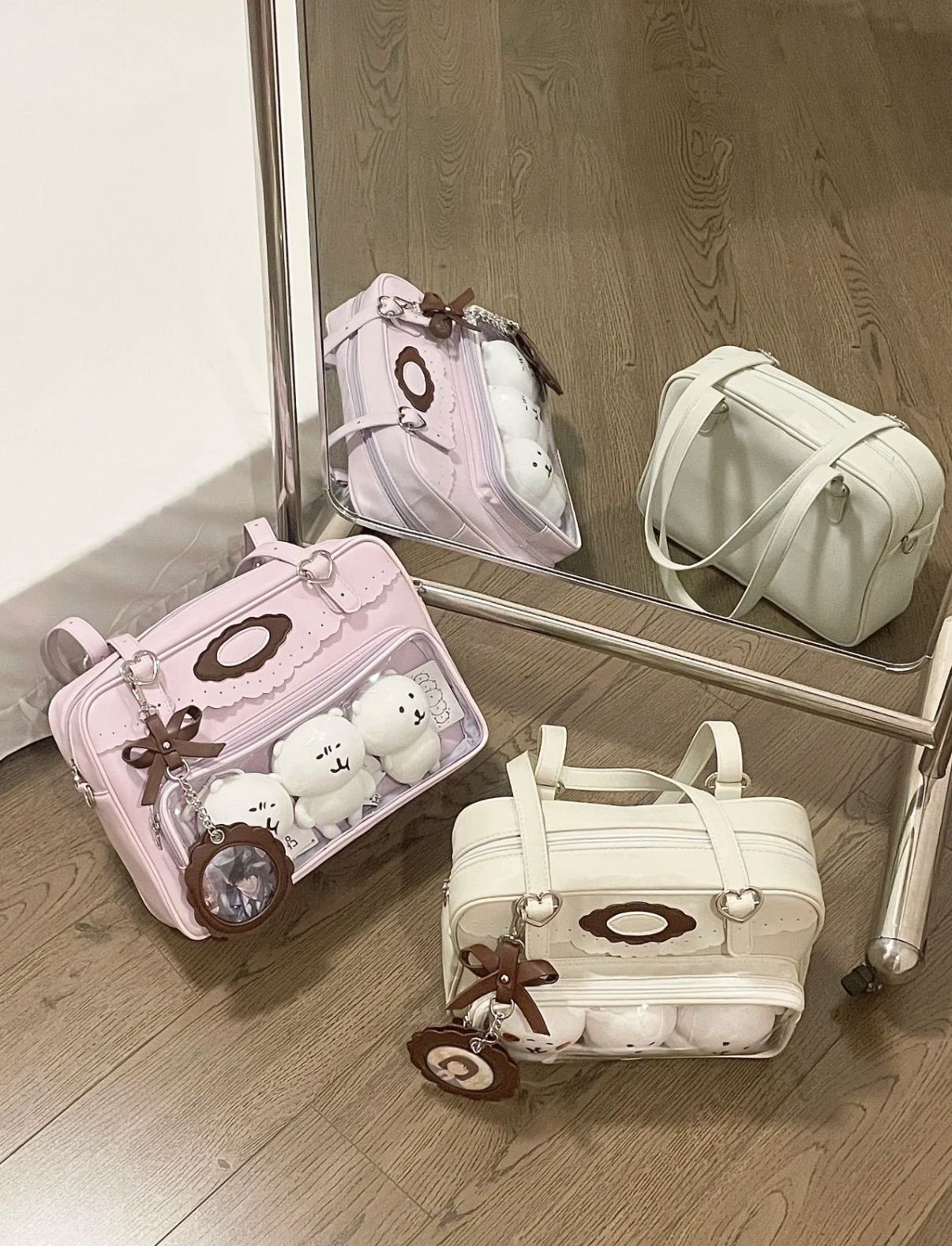 贈徽章包護套💕【曲奇學院】- 10CM娃包痛包追星扎谷單肩斜背包（點擊下滑看尺寸）