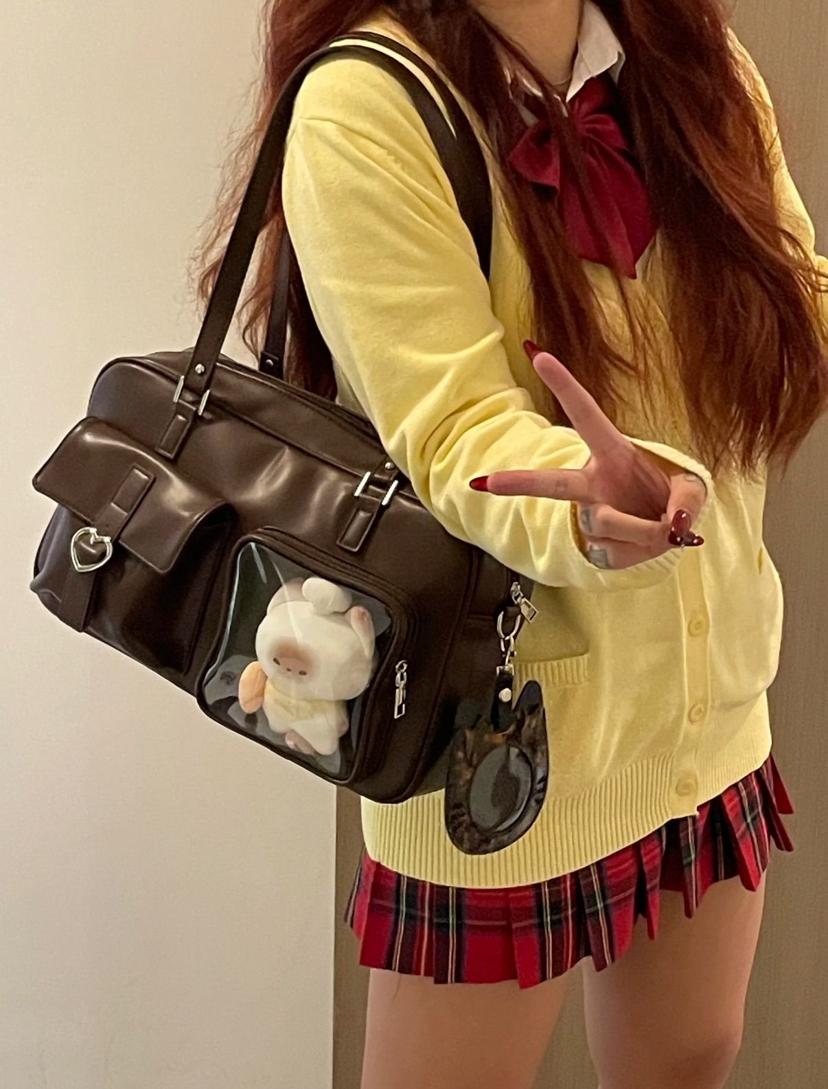 【秋日戀曲】- 雙面背娃谷兩用痛包🍂秋冬必備大容量娃包（點擊下滑看尺寸）