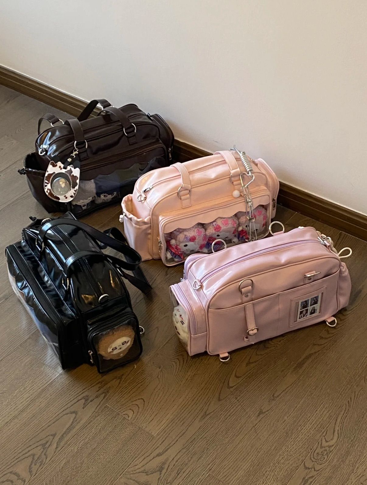 （5 colors）🎀【流光月行】-一包多背 暗袋設計 兩面背包包⚠️手提/肩背/斜背/後背卡包瀏海痛包