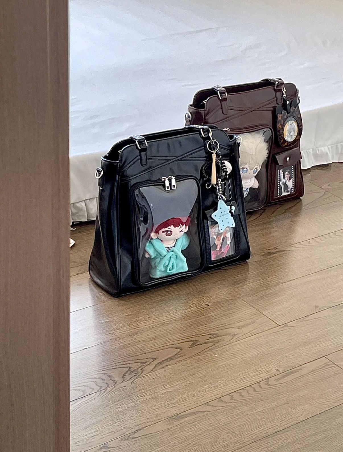 （5 colors）20cm娃版🍂【街頭辣妹】- 暗！袋！設！計⚠️秋冬必備肩背/斜背/後背包