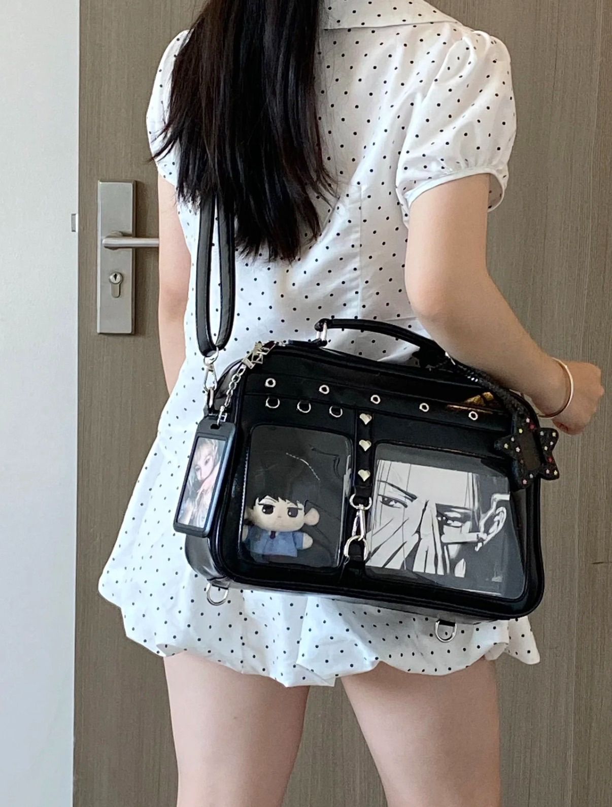 【暗夜甜心】🖤🐈‍⬛- 10cm娃包 肩背/後背痛包 學生雙肩包包