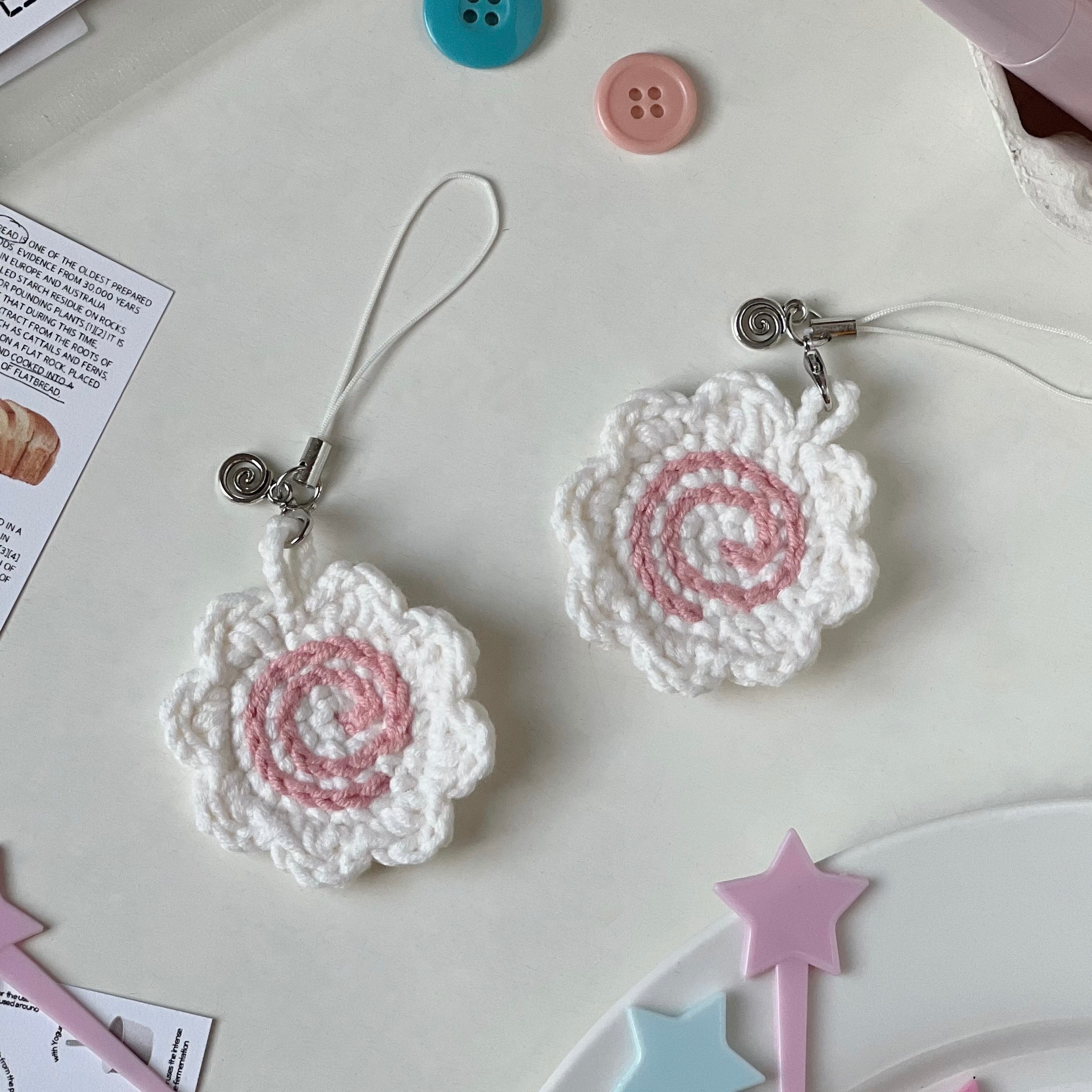 魚板鉤織吊飾🍥