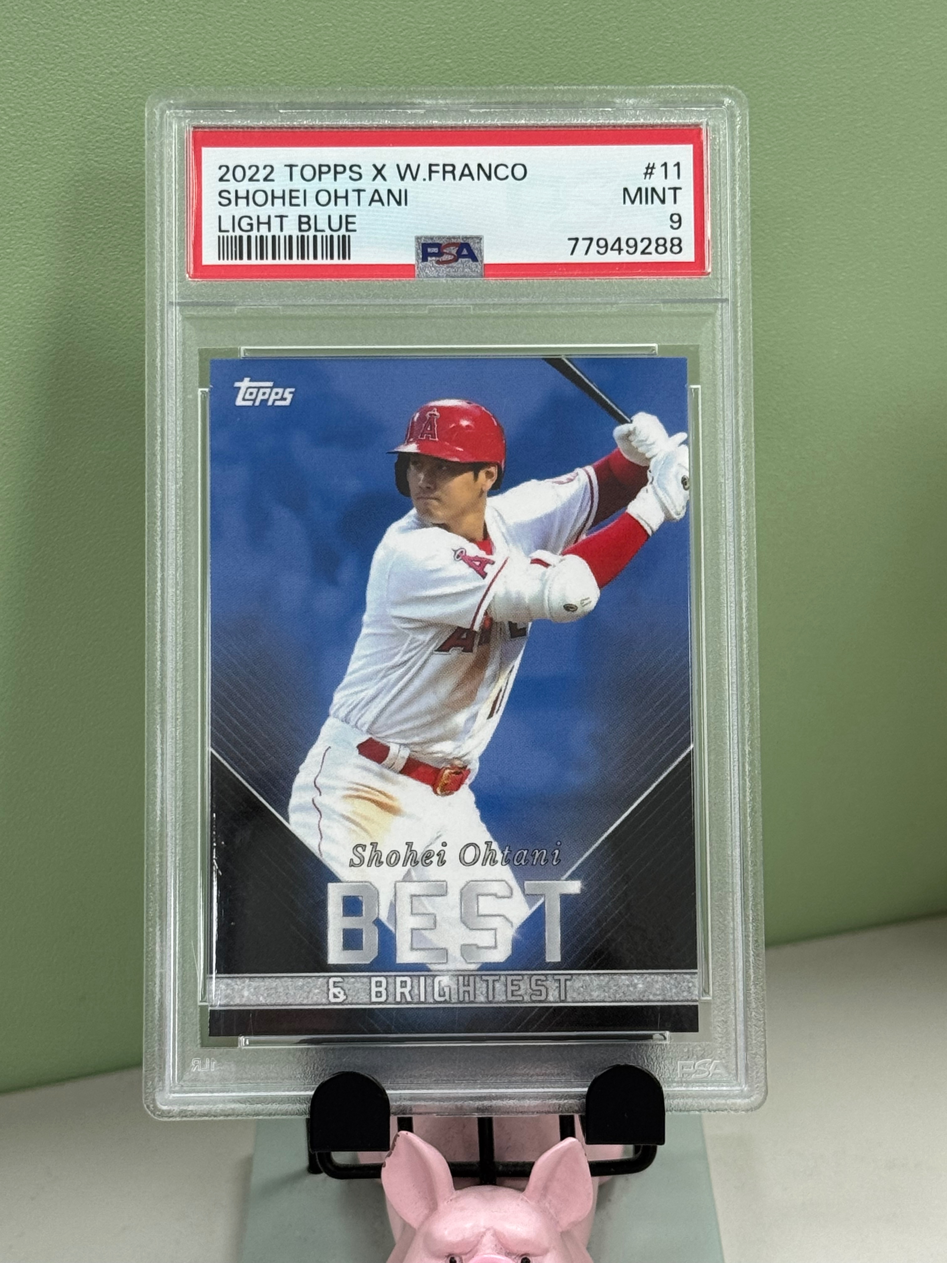 大谷翔平 2022 Topps X Wander Franco Light Blue /50編