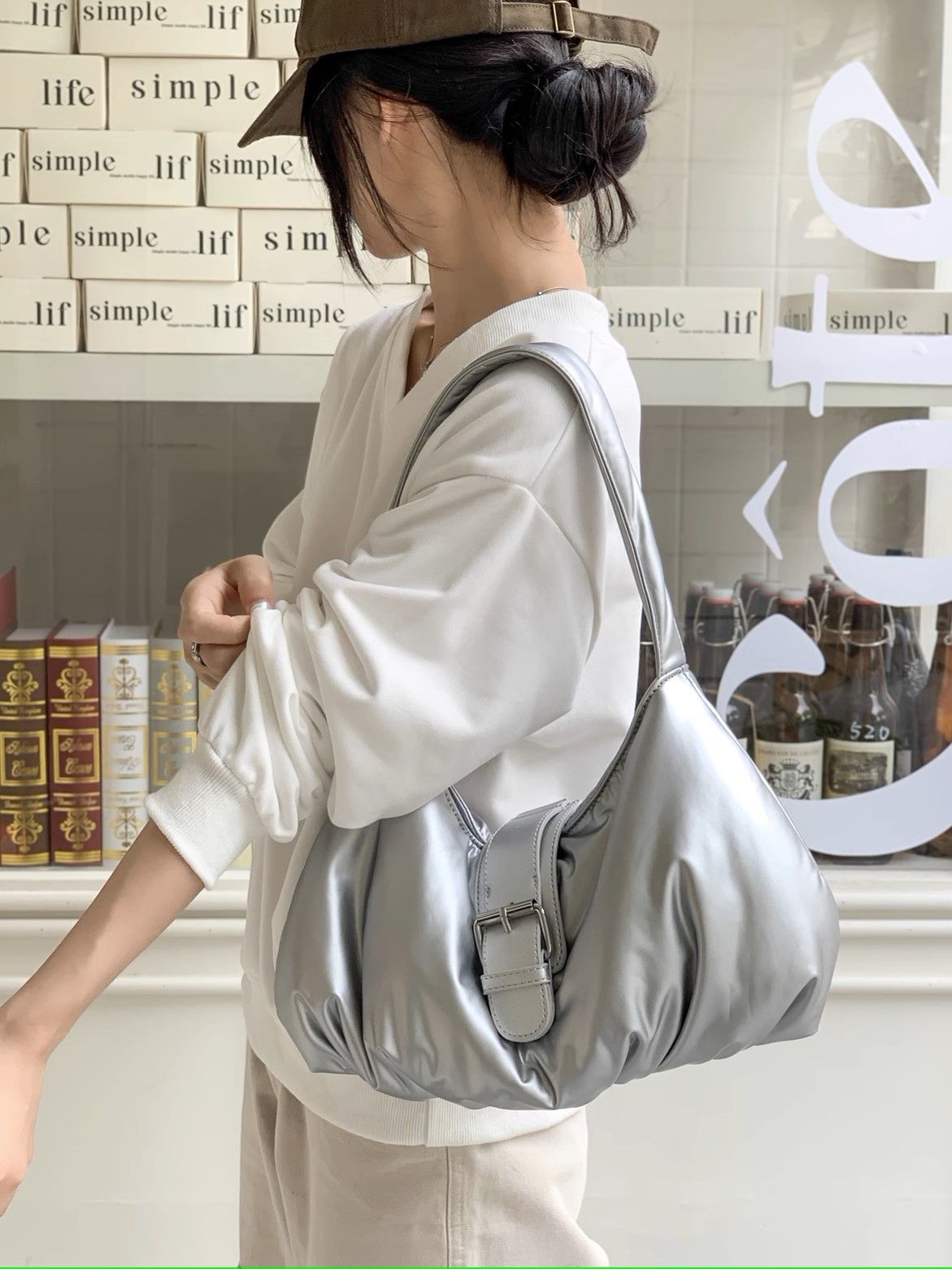 太空漫遊-高級感時尚腋下包 4color