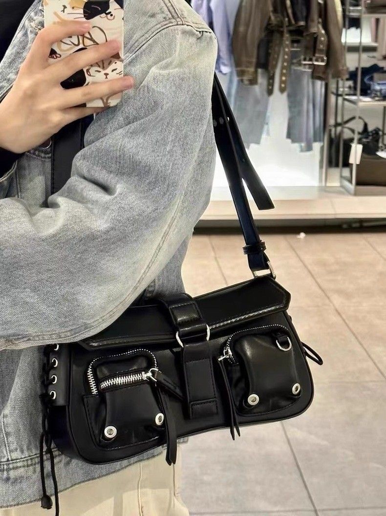 🌟現貨🌟美式辣妹-時尚潮流小眾法棍包