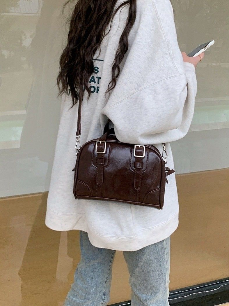 🌟現貨🌟夏日暖陽-復古質感手提包側背包 2color