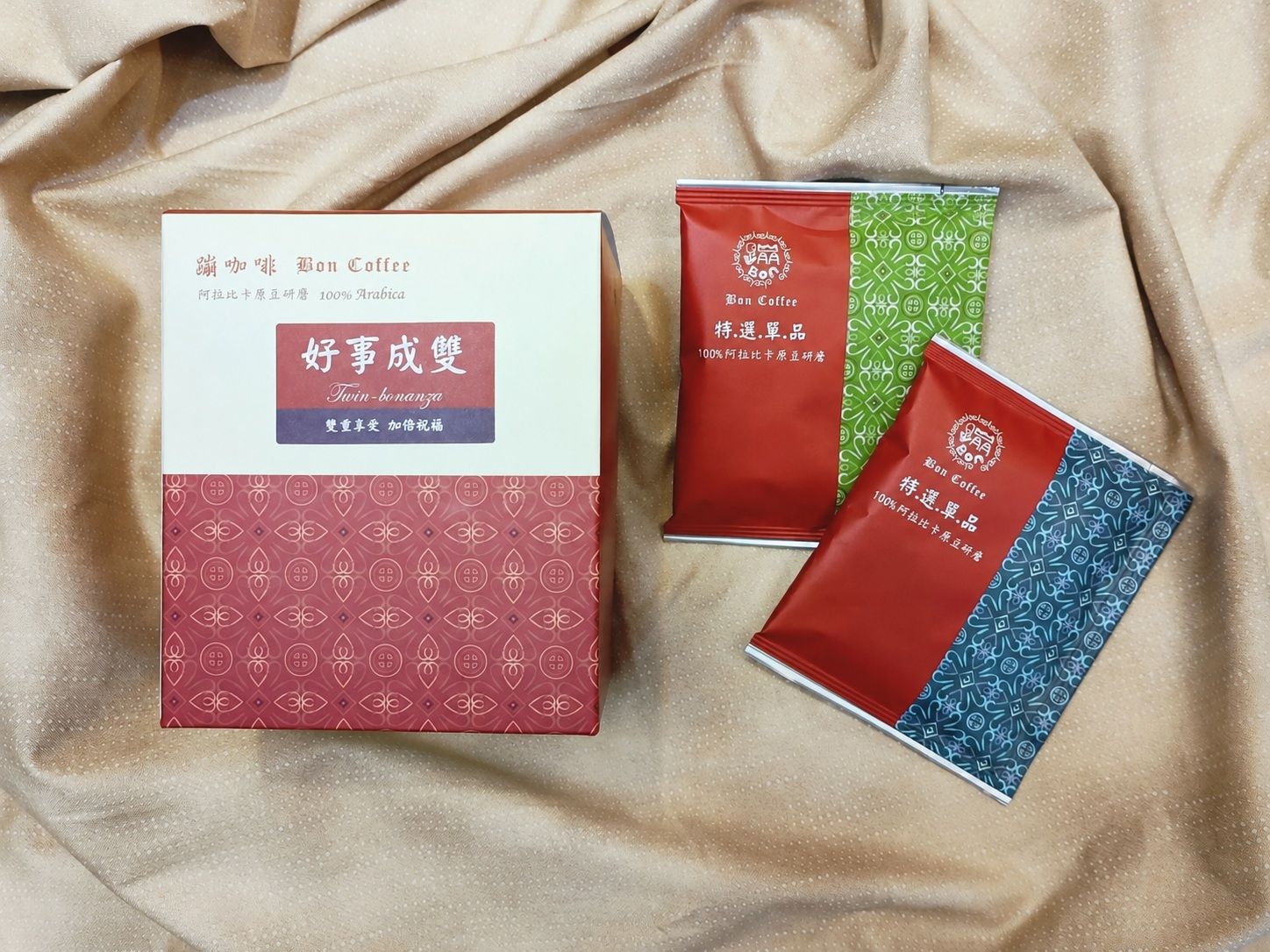 蹦咖啡-好事成雙【掛耳包/盒】莊園級-征服者+迦佑曼特寧/一盒2款（10包/盒）