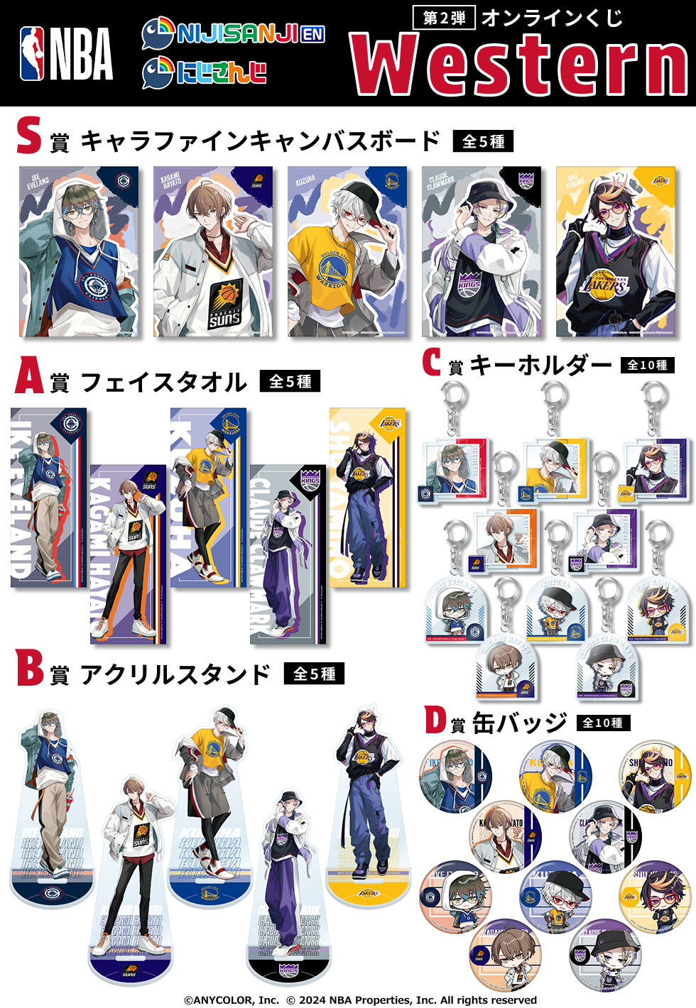 Nijisanji x NBA 第二彈 Western