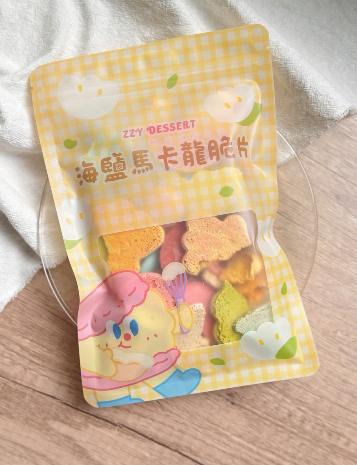 《ZZY甜點》海鹽馬卡龍脆片 100公克/包