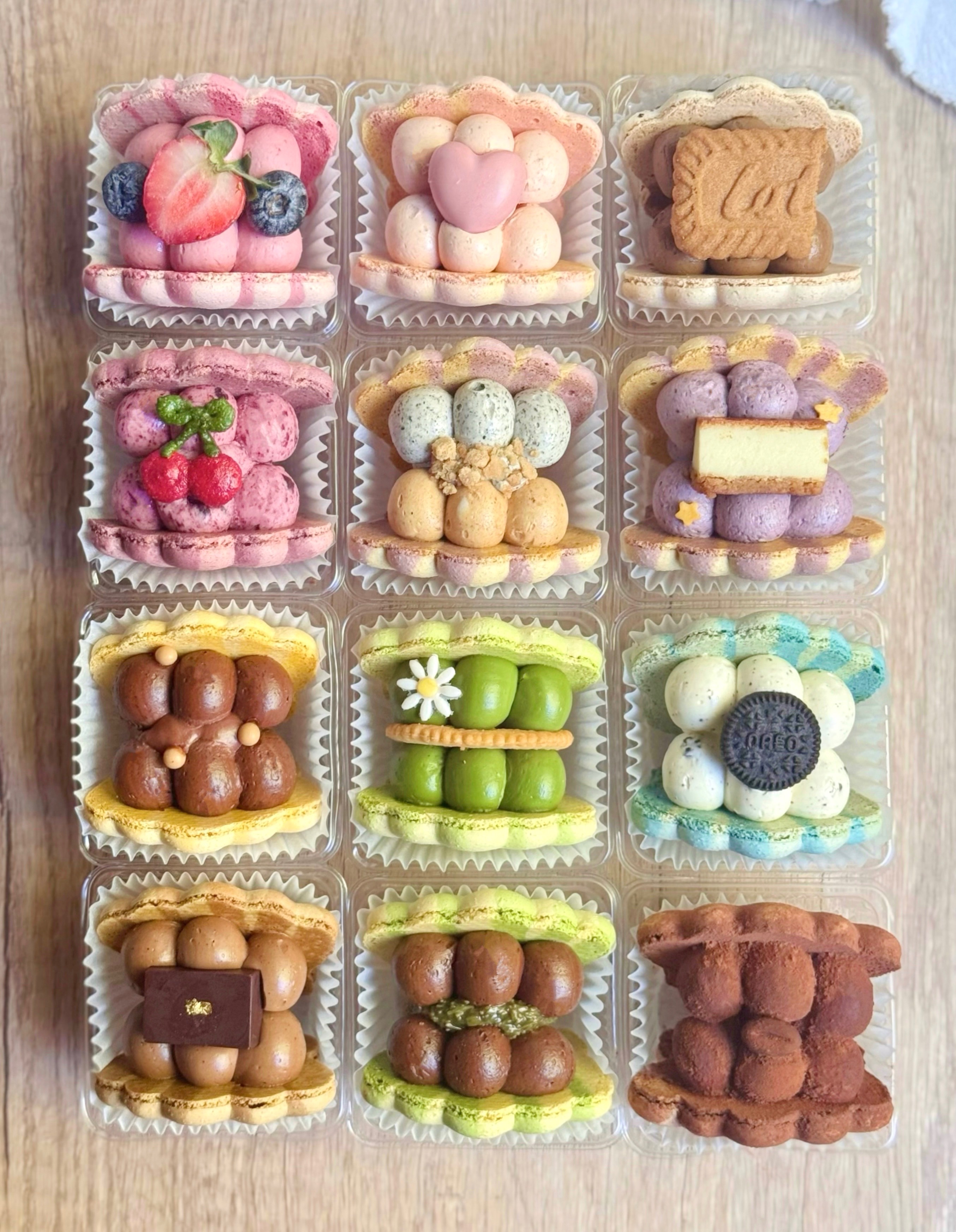 《ZZY甜點》自選貝殼馬卡龍 一盒六入960元