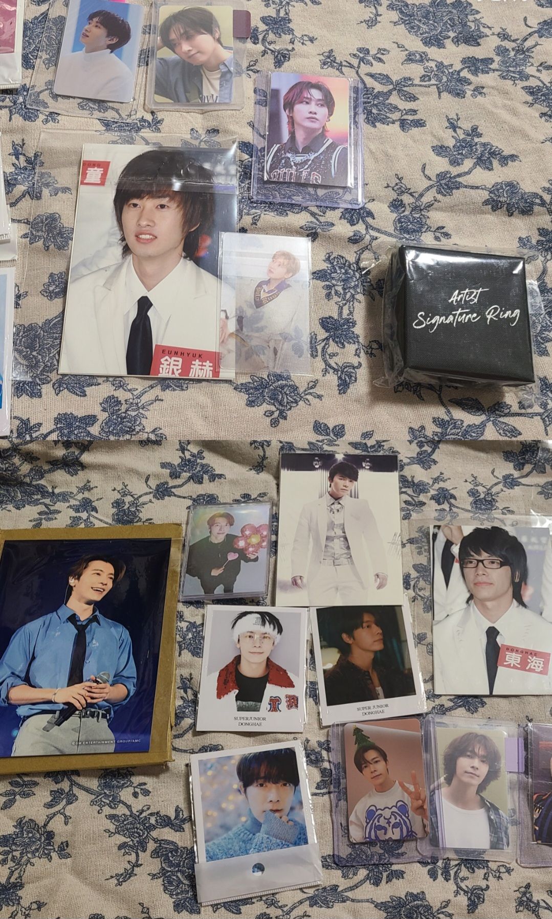 Super Junior 銀赫 東海 週邊照片 明信片 小卡 簽名戒指