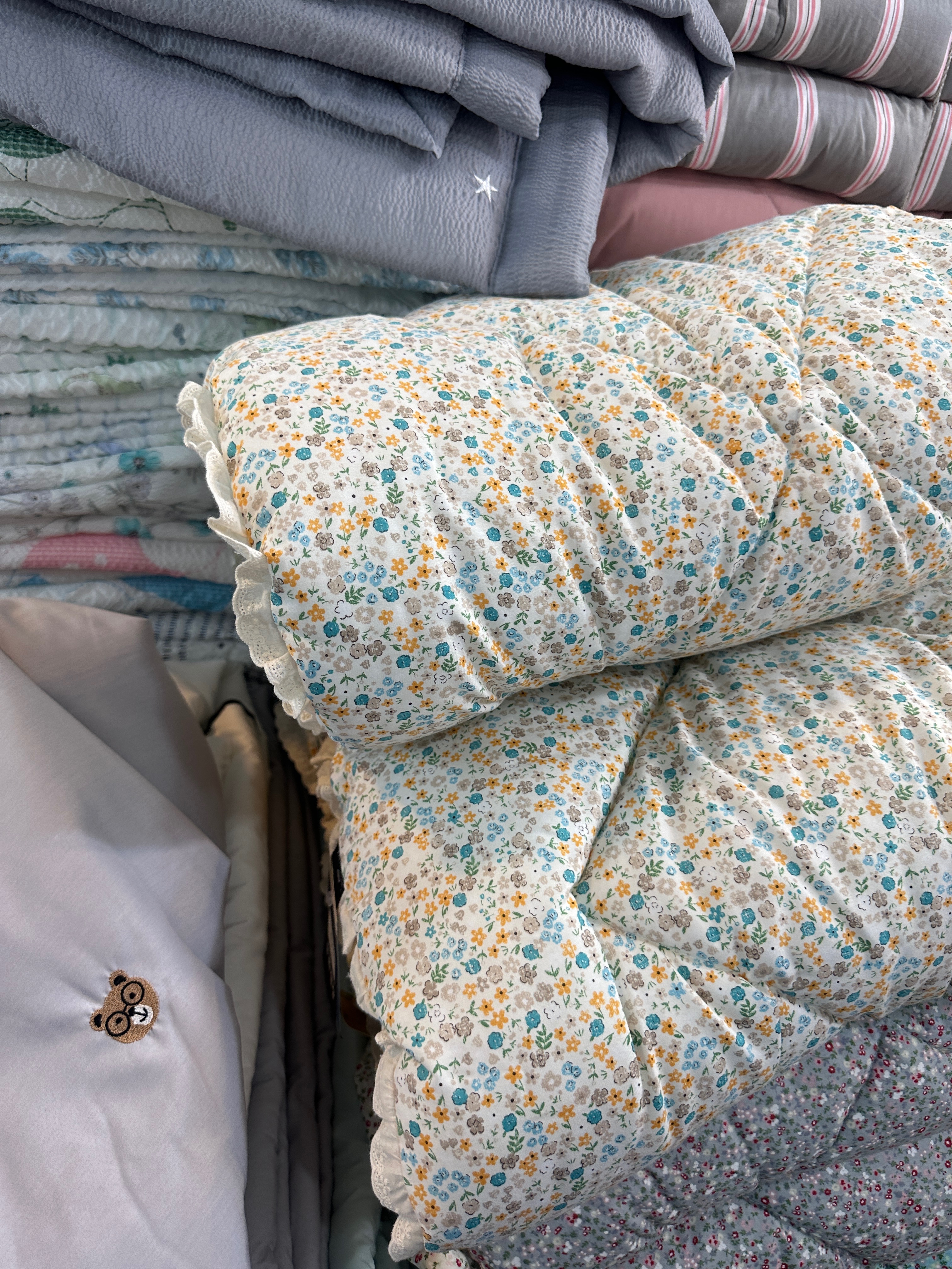 碎花超細纖維棉被