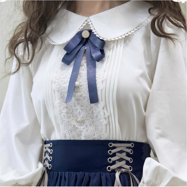 {領針}【預購訂做】lolita伯爵的契約未婚妻 緞帶蝴蝶結領針/緞帶蝴蝶結領結 經典蘿莉塔