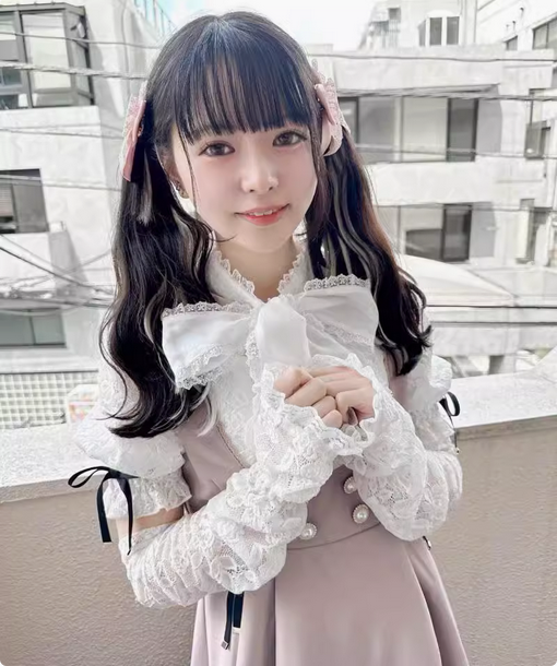 【預購】lolita心意之禮 ROJITA蕾絲提花花邊唇色大蝴蝶結公主袖襯衫/短袖襯衫/上衣＆袖套 地雷系蘿莉塔