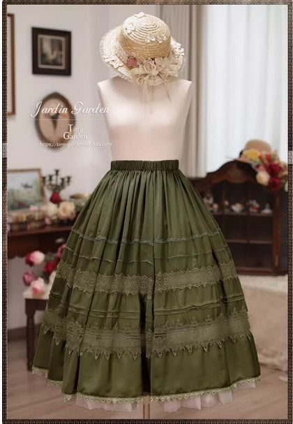 {半裙}【預購訂做】lolita天使的呢喃 荷葉邊蕾絲花邊曲牙邊半身裙/半裙/裙子 法式古典蘿莉塔
