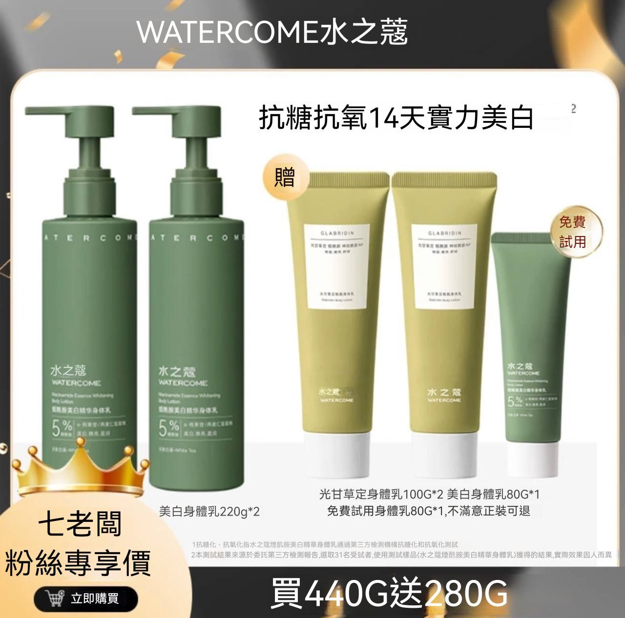 （🔥超熱銷）七老闆櫥窗【水之寇】美白身體乳
