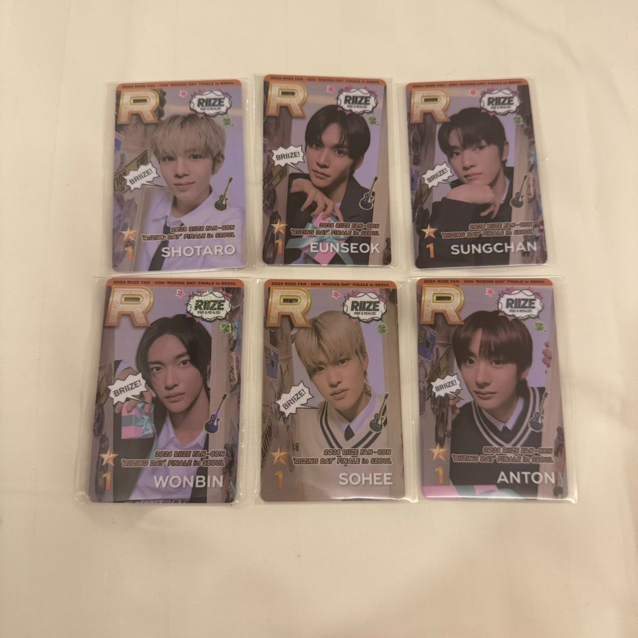 SUPERSTAR SMTOWN RIIZE 課金小卡