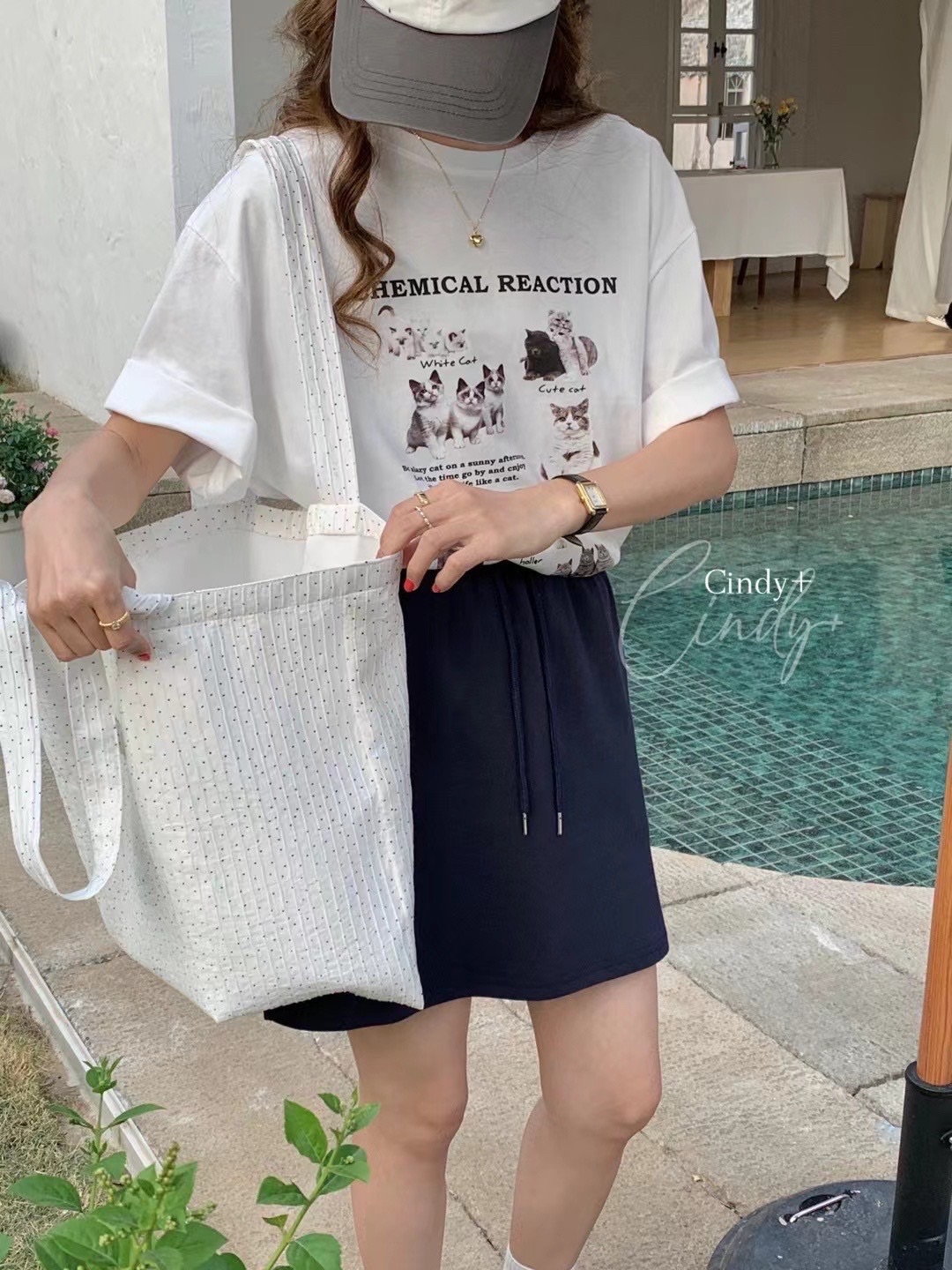 貓咪圖鑑🐈可愛寬鬆短袖::Qstore::