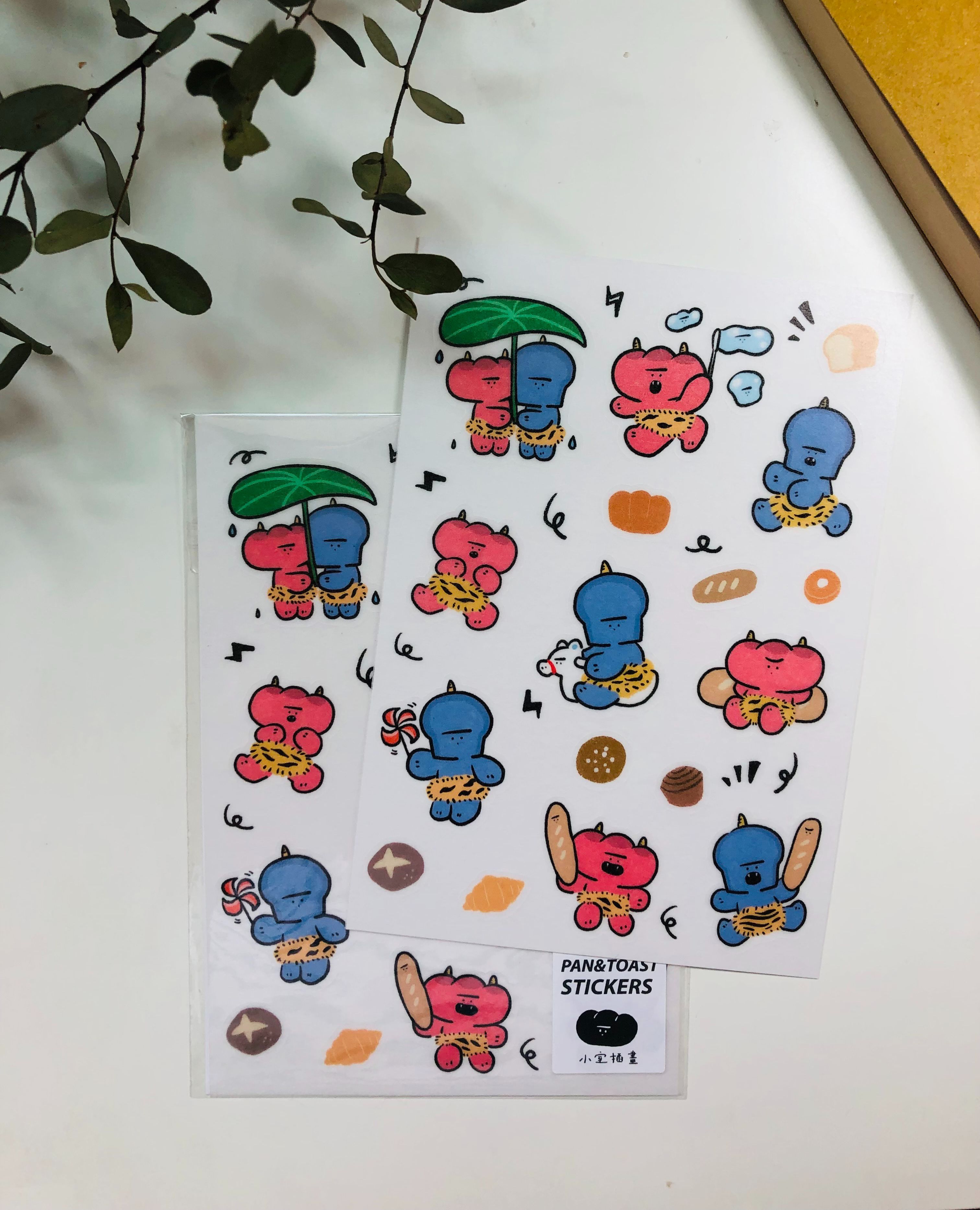 白墨透明貼紙