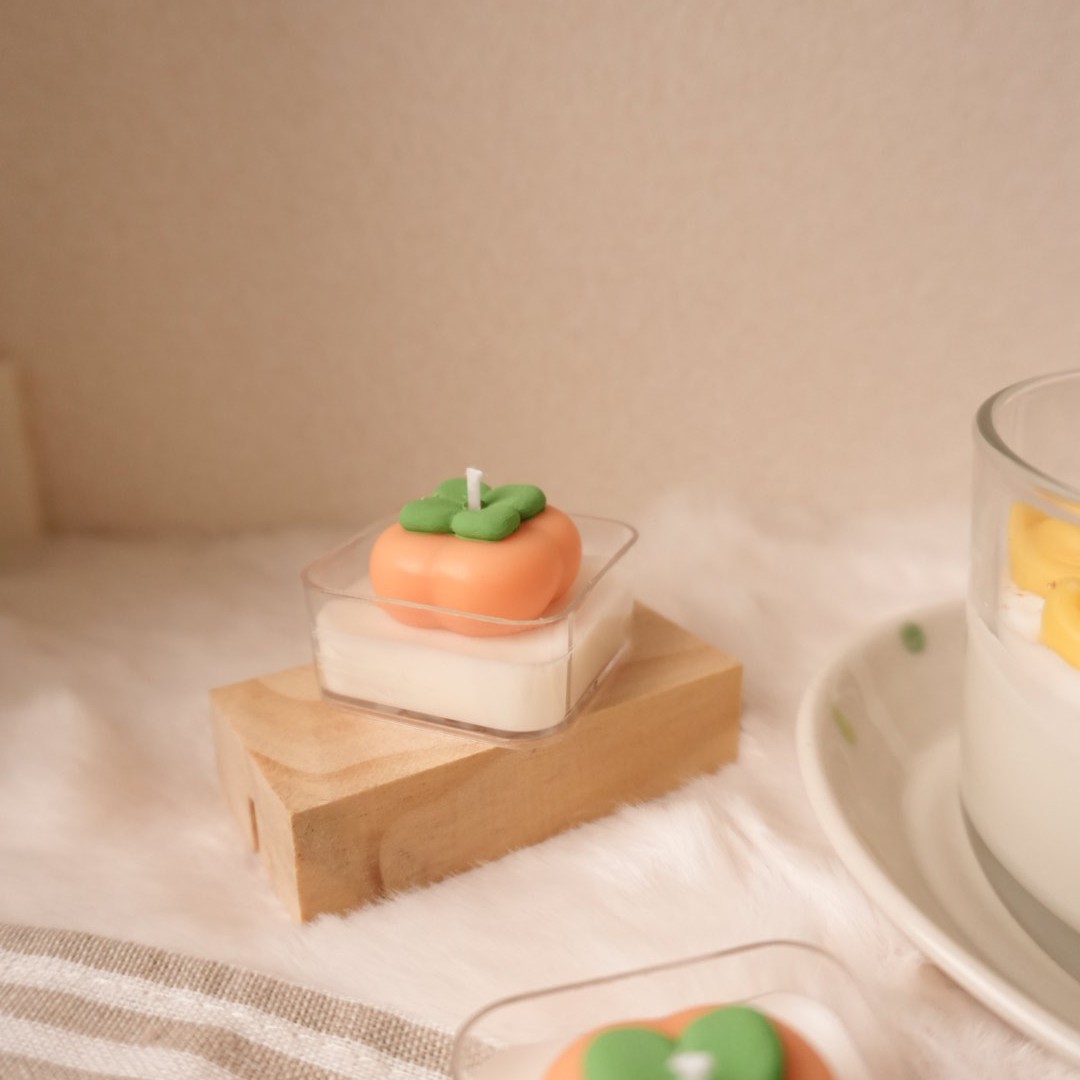 柿柿如意_造型小茶蠟