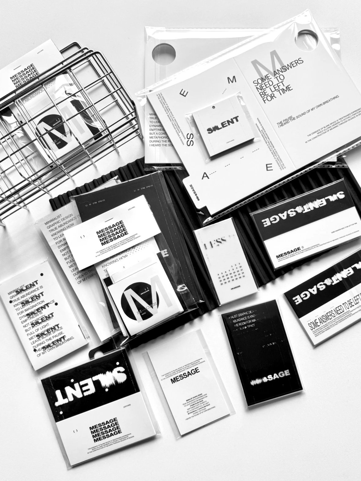 ✨新品✨黑白簡約ins文創set 整套全製品各一張