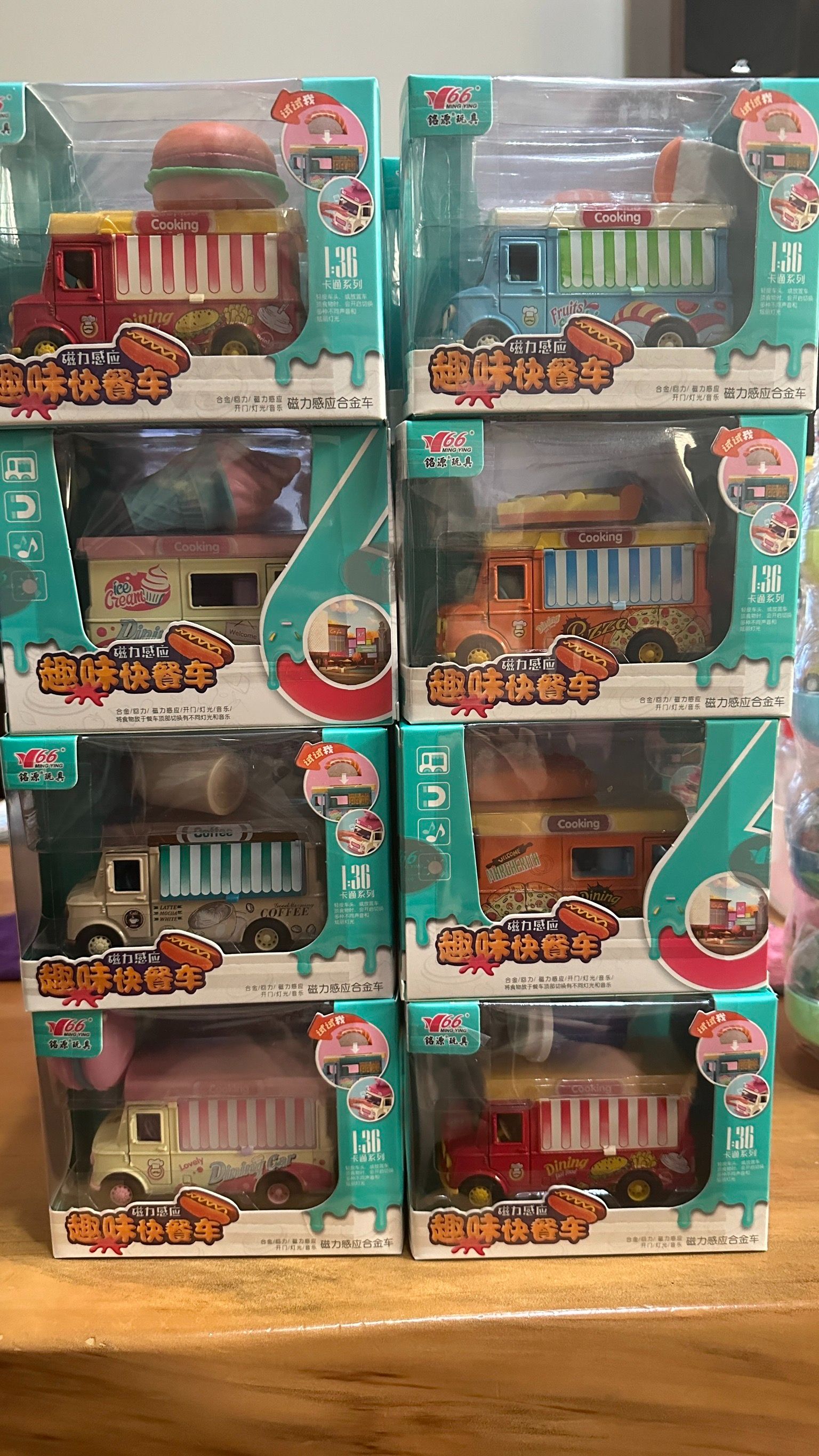 📢仿真過家家廚房玩具快餐車