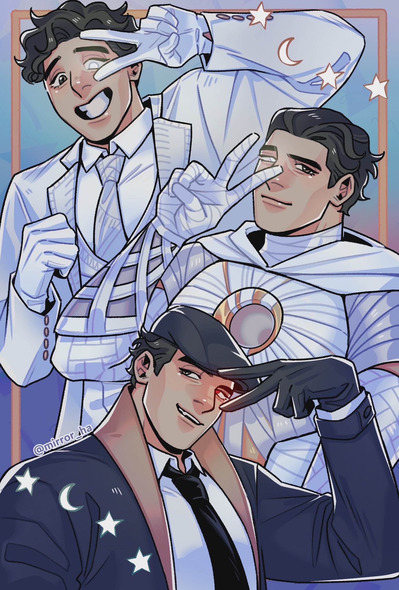 月光騎士明信片