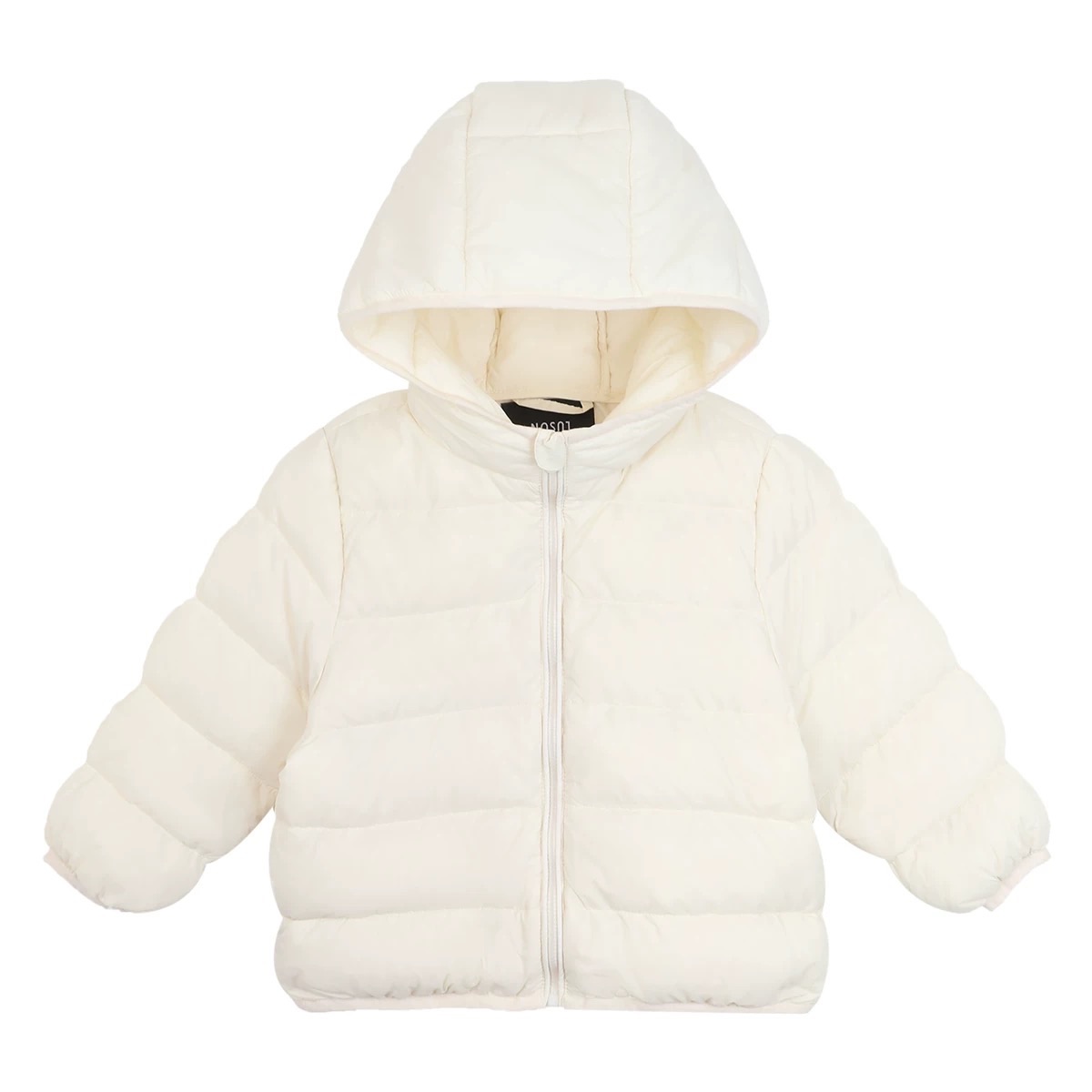 溫暖的連帽輕羽絨外套