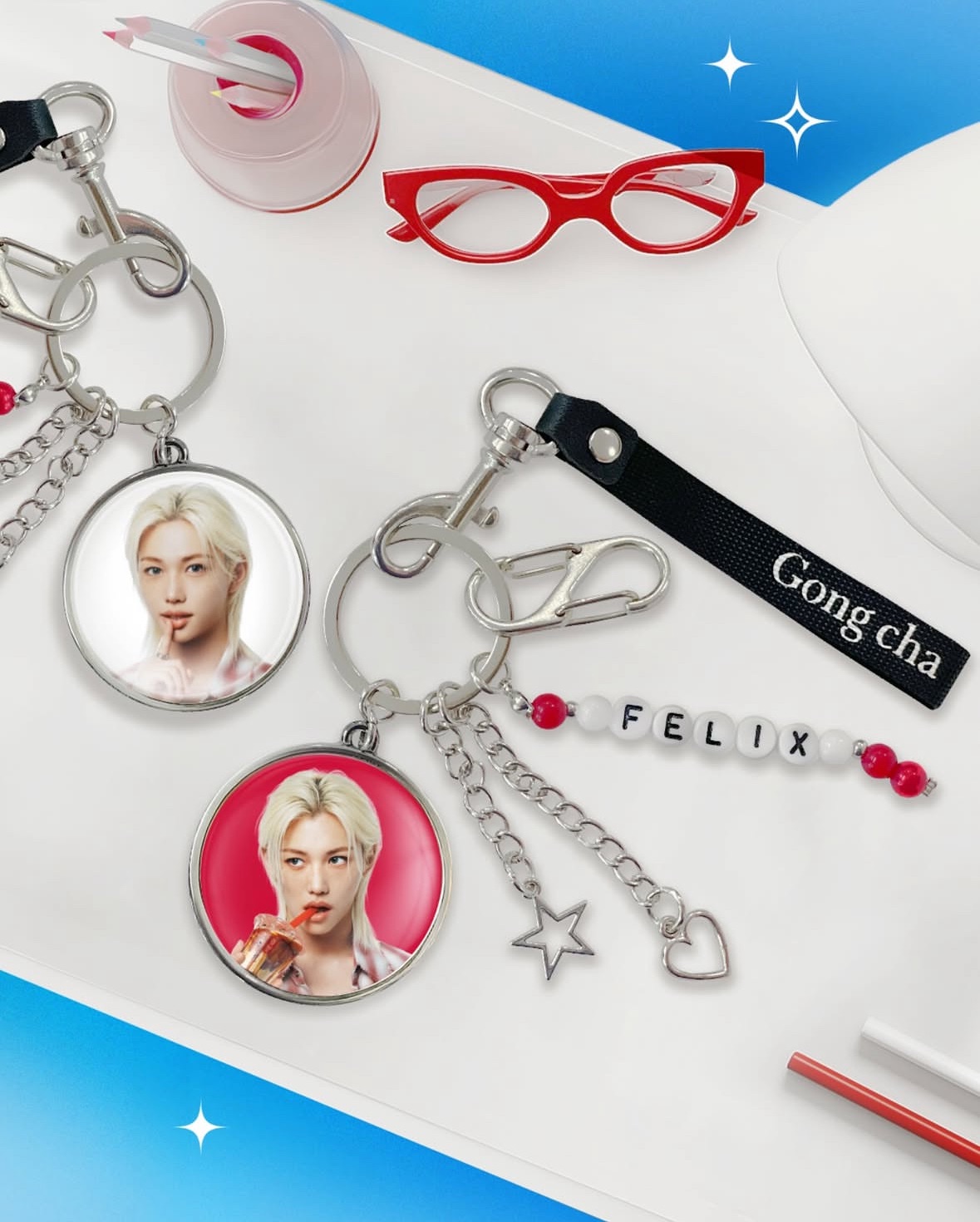 SKZ FELIX貢茶手機吊飾
