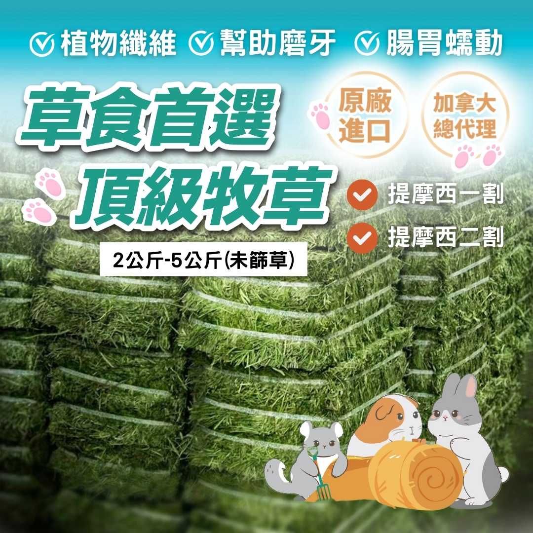 道格兔Dogbbit｜🔥快速出貨🔥頂級《2-5公斤未過篩》進口牧草｜提摩西一割 提摩西二割 兔子牧草 提摩西草