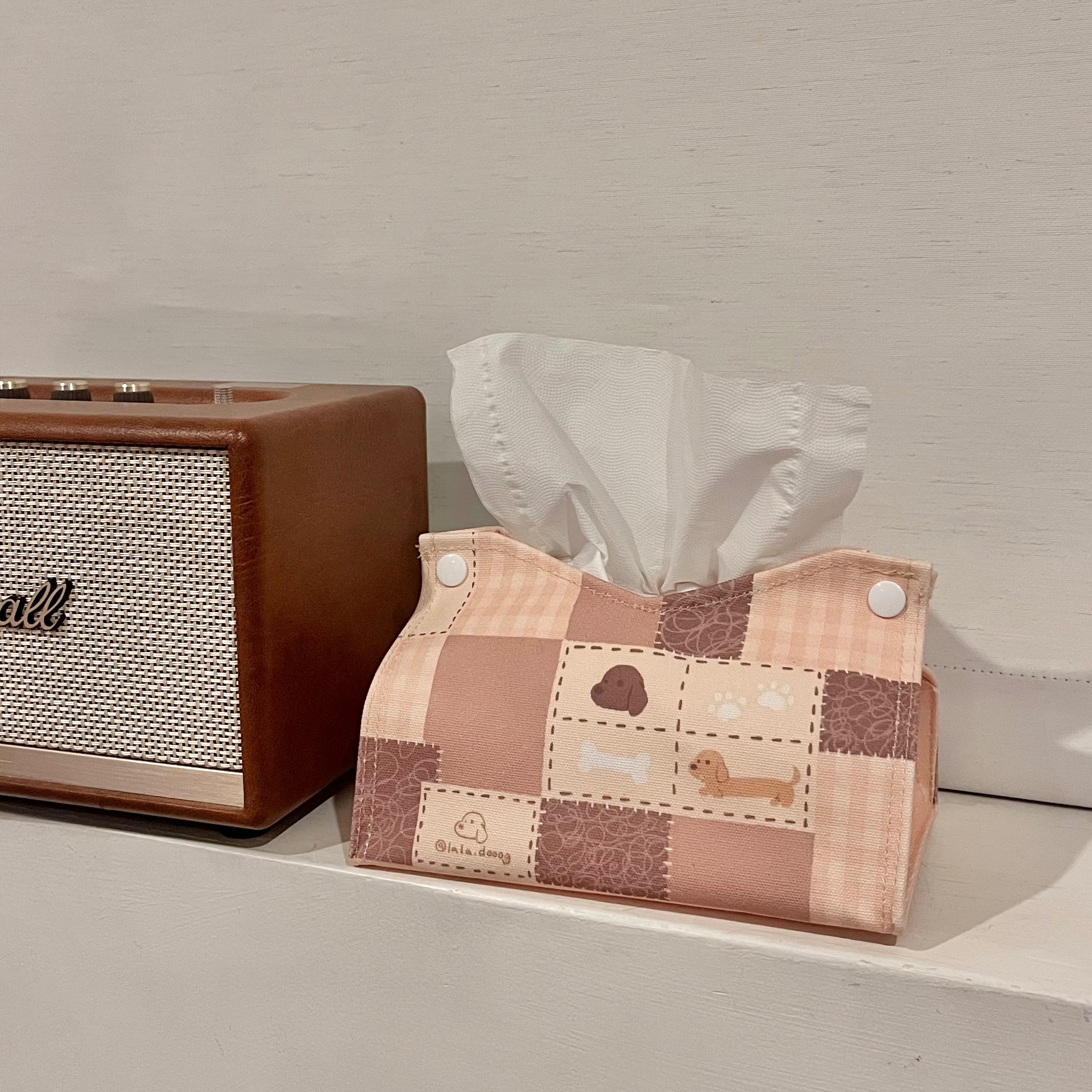 臘腸狗拼布｜面紙套