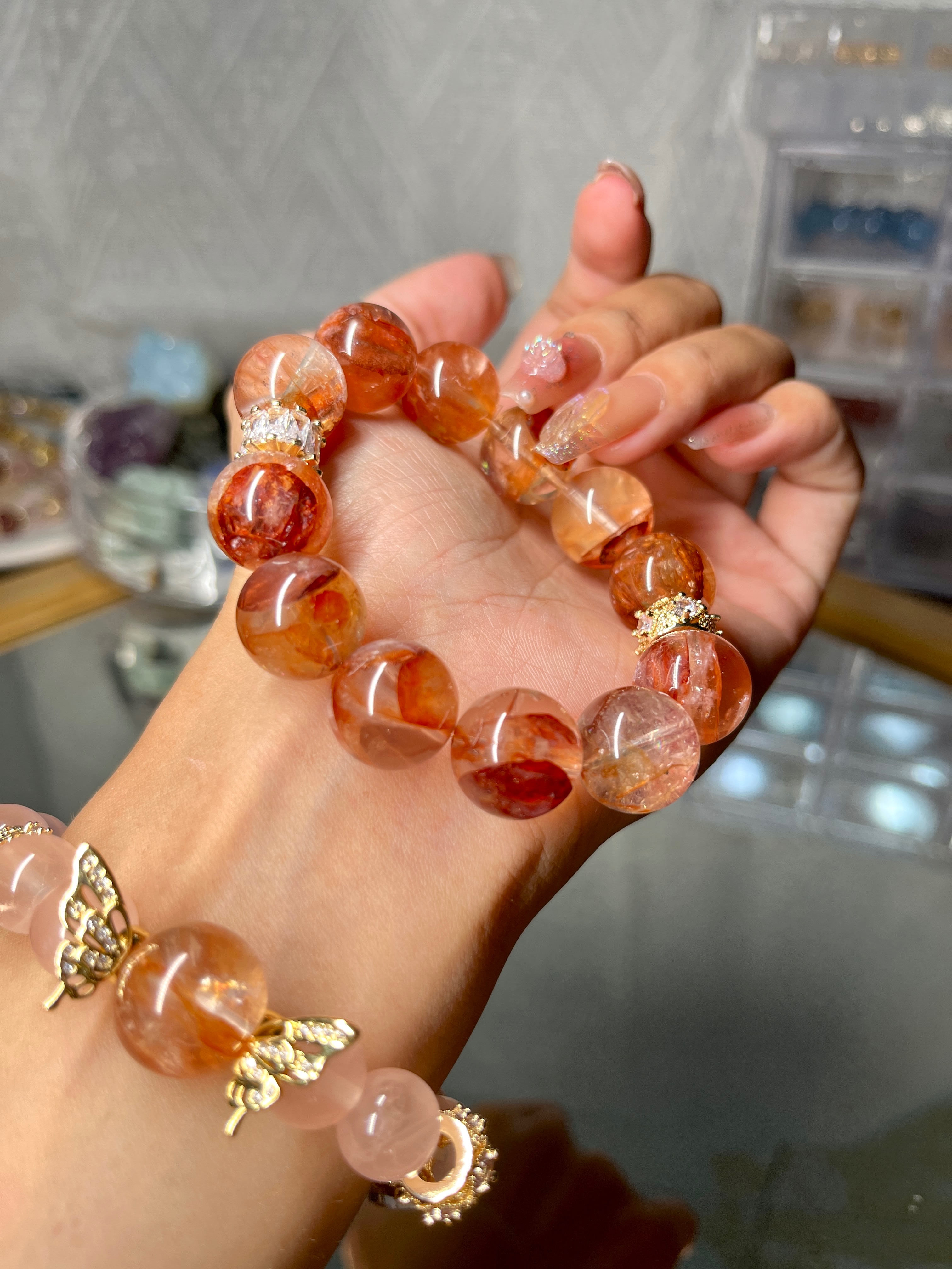 紅膠花設計款