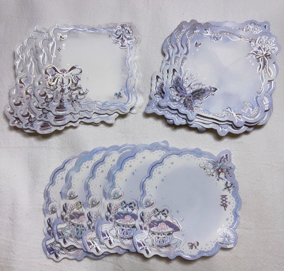 蝴蝶綺夢燙金便簽紙