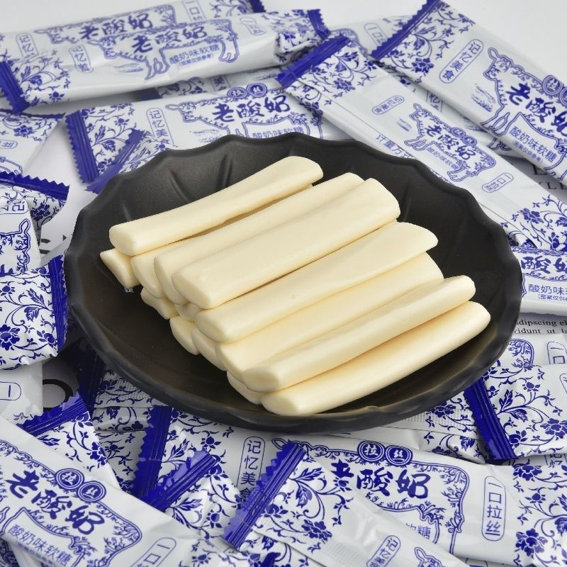 台灣現貨🔥🥛🥣老酸奶 拉絲軟 糖 散裝 最便宜❤️小小丸零食✨批發🍩牛奶 糖 拉絲軟 糖 造型軟 糖