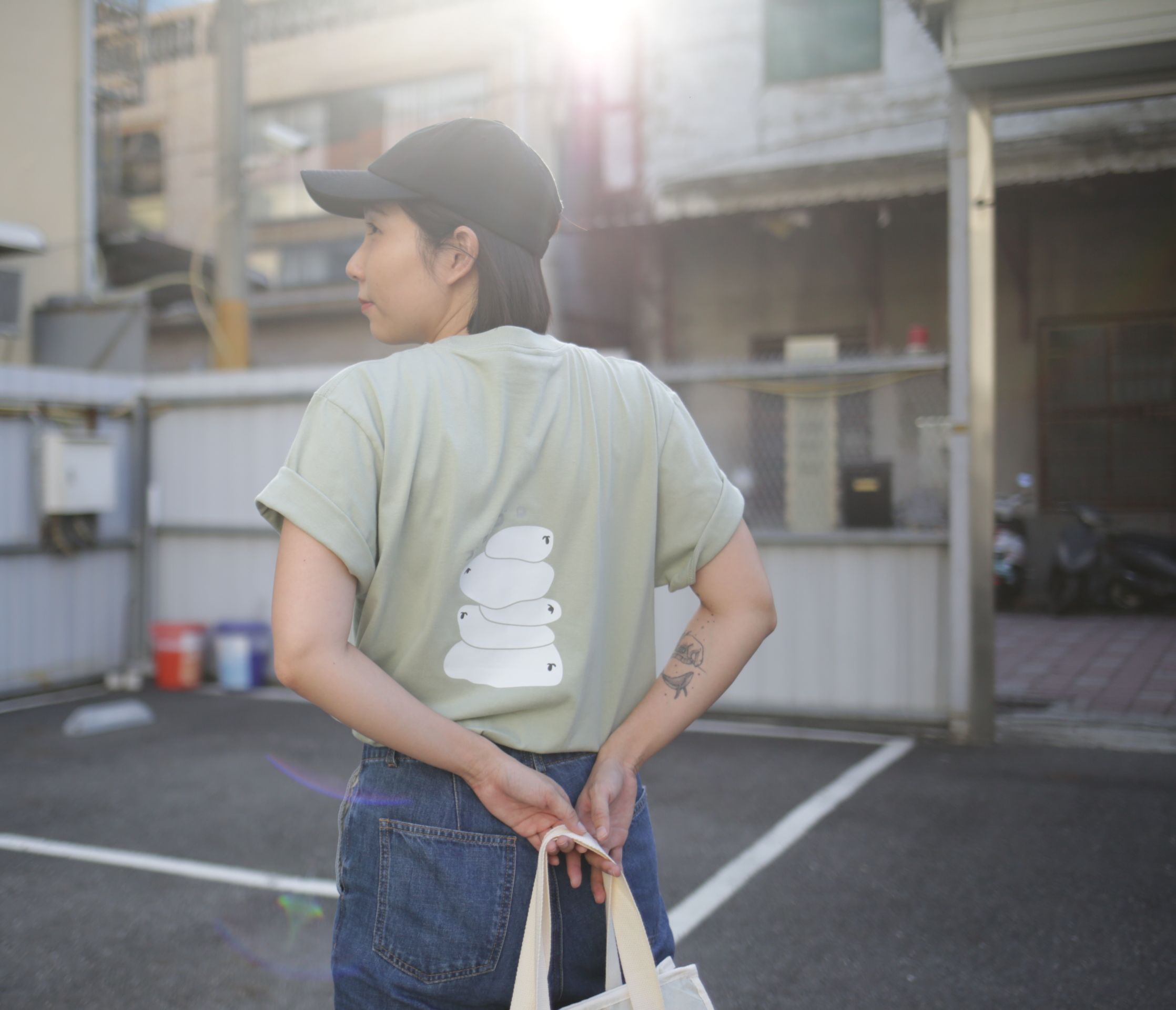 ゴロゴロ懶羊t恤＿綠色