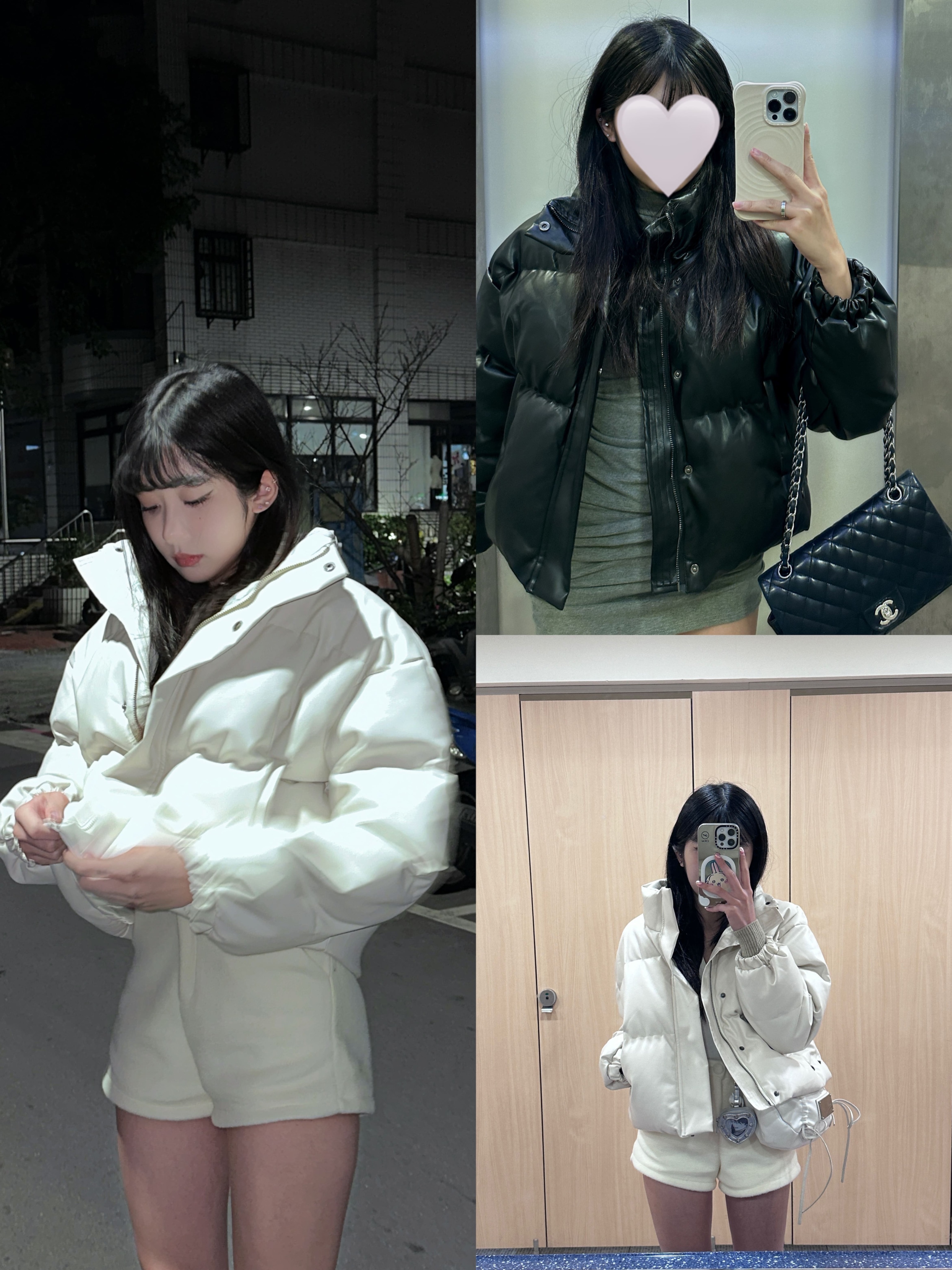 高級皮質小眾短款麵包羽絨服外套