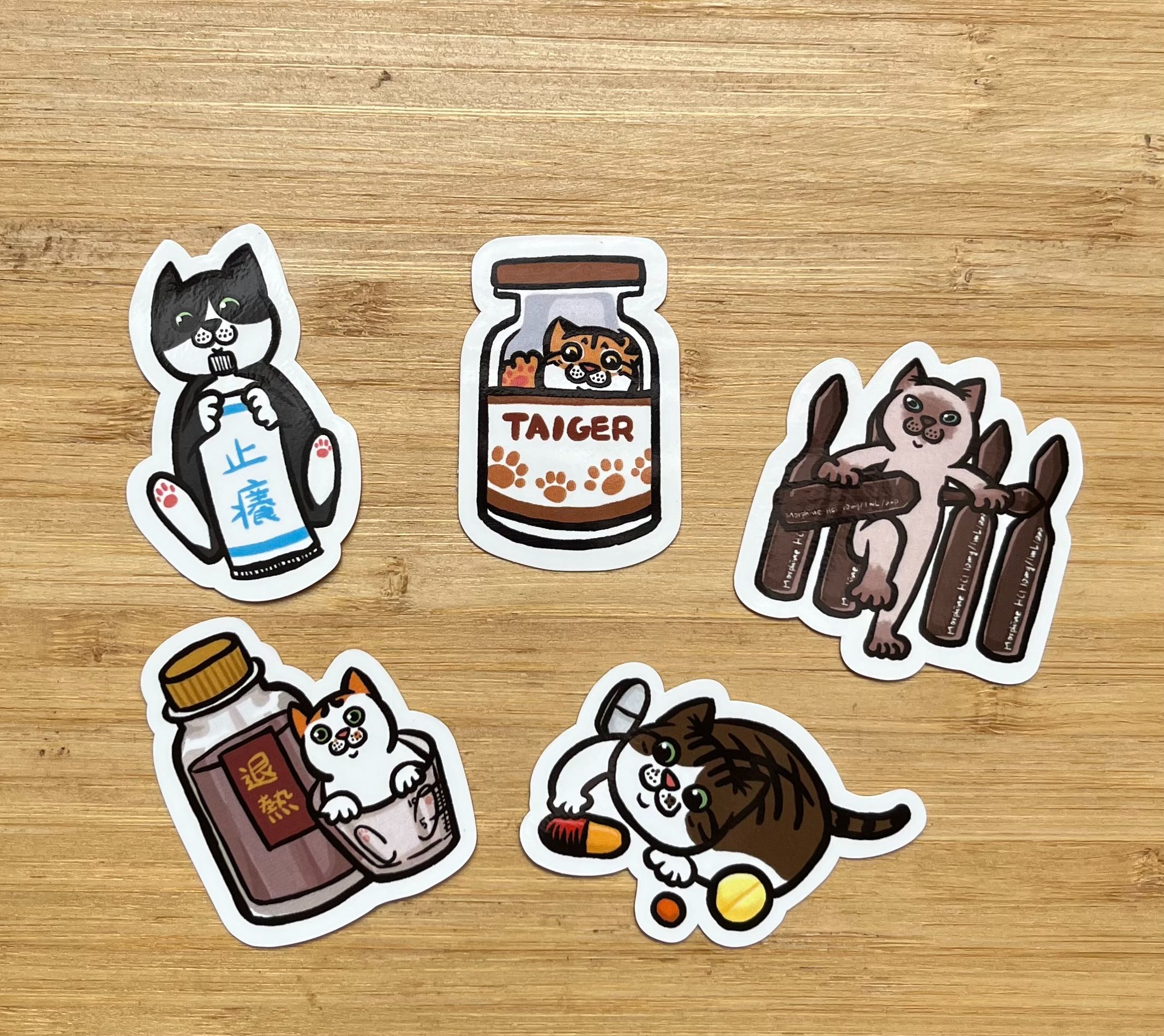 藥品劑型貼紙全套