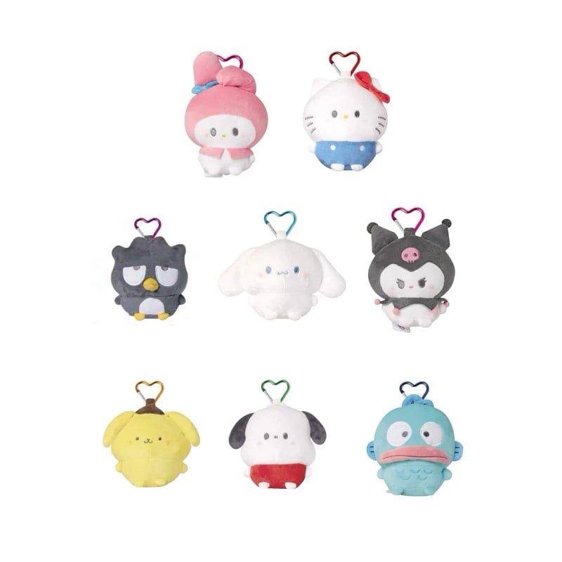 三麗鷗正版 豆豆眼愛心釦吊飾零錢包