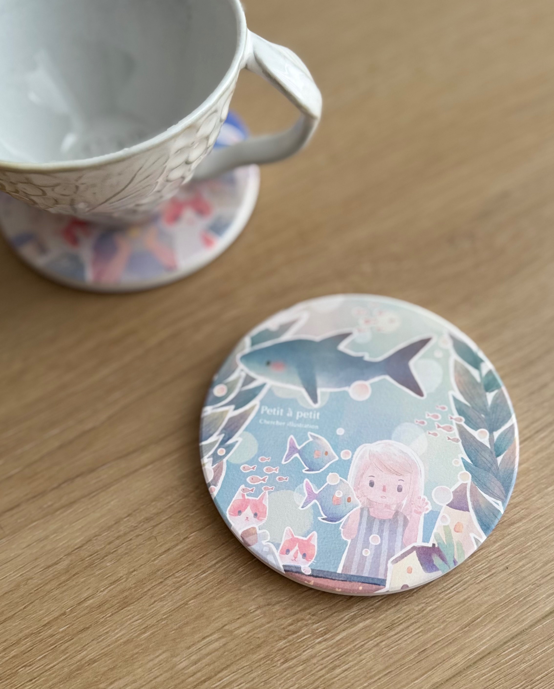 【現+預】多款陶瓷杯墊-Petit à petit 系列