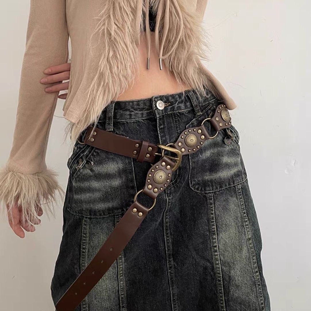 𝑻𝒉𝒆 𝑹𝒂𝒅𝒊𝒐 𝑪𝒍𝒖𝒃美式復古腰帶 西部復古 美拉德 嬉皮 70s