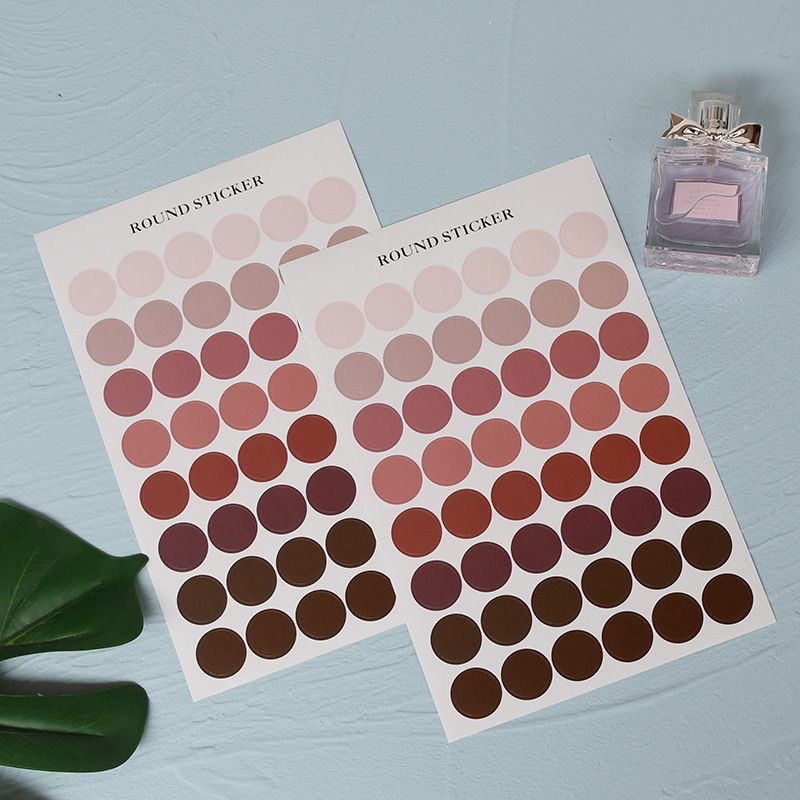 𝑻𝒉𝒆 𝑹𝒂𝒅𝒊𝒐 𝑪𝒍𝒖𝒃 ins風莫蘭迪彩色圓點貼紙 素材貼紙 裝飾牆貼